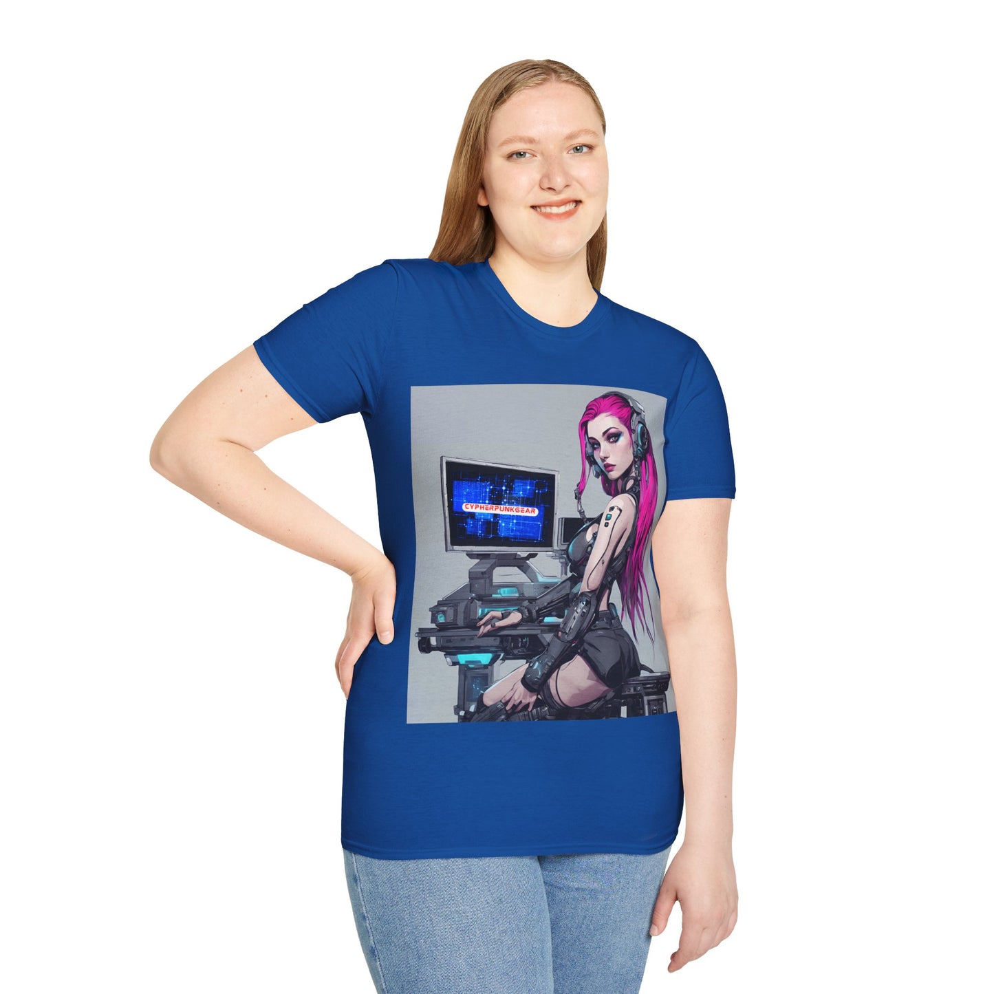 Netrunner Cyberpunk DKcolors Unisex T-Shirt by cypherpunkgear.com
