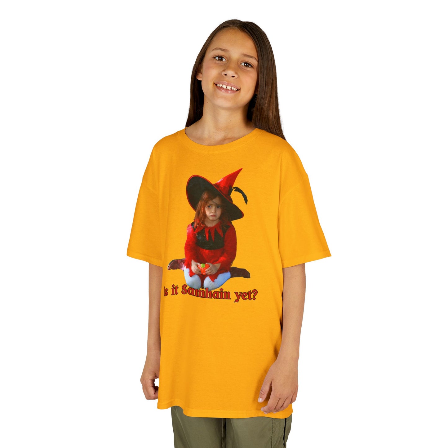 Is it Samhain yet? Kids Heavy Cotton™ Tee by CreepyCrafts.boo