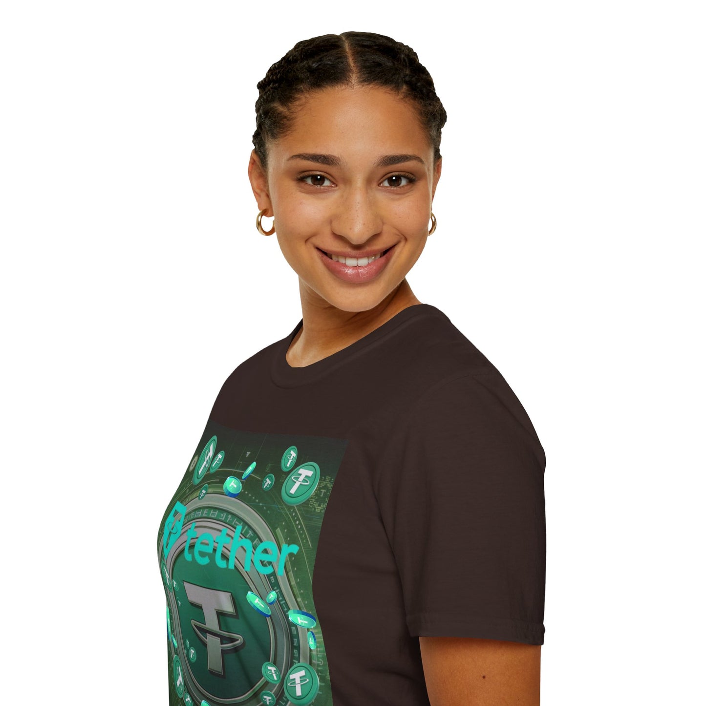 Tether DKcolors Unisex T-Shirt by cypherpunkgear.com