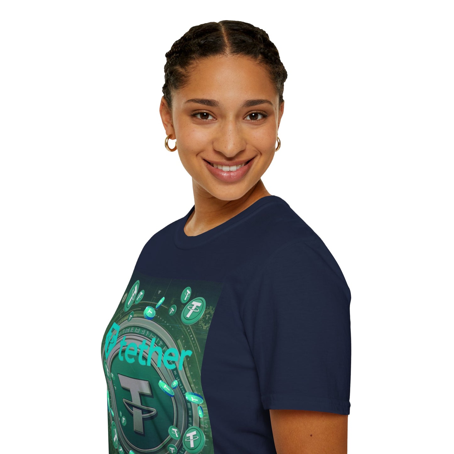 Tether DKcolors Unisex T-Shirt by cypherpunkgear.com