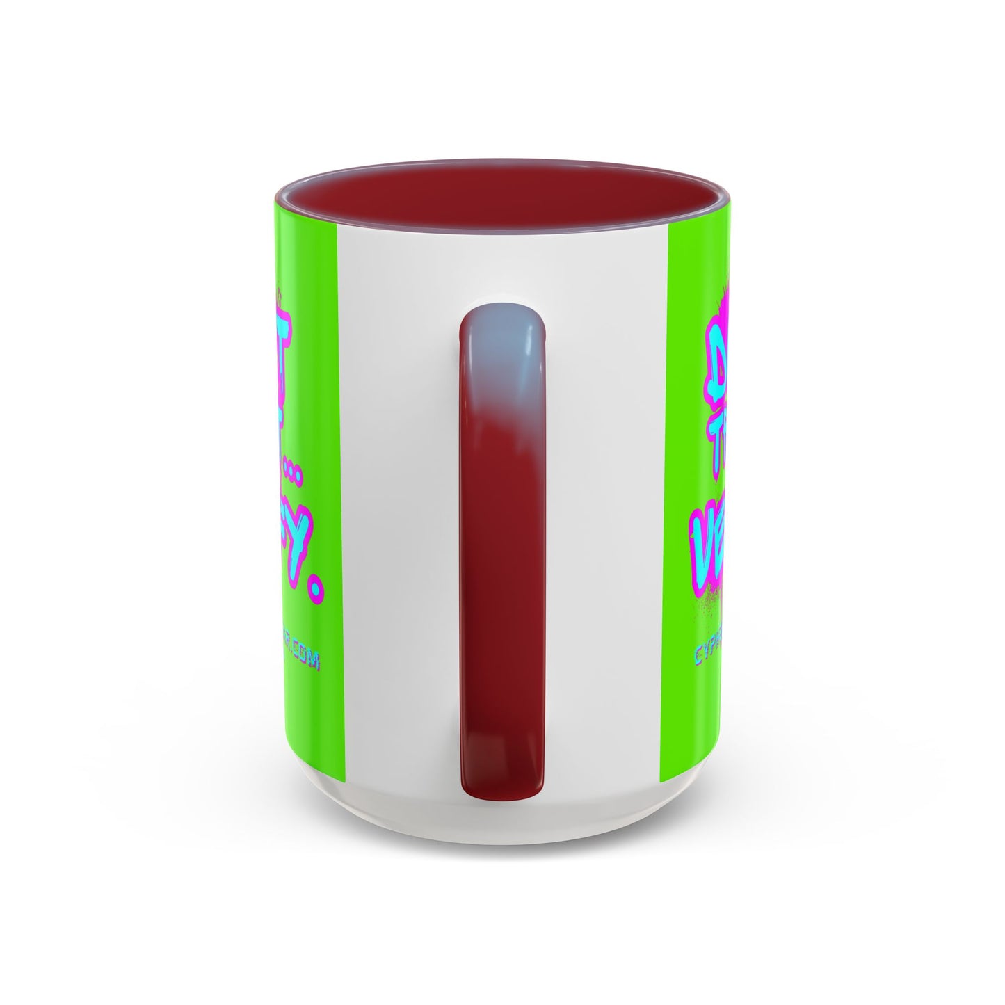 Don't Trust...Verify. Green Accent Mug by cypherpunkgear.com