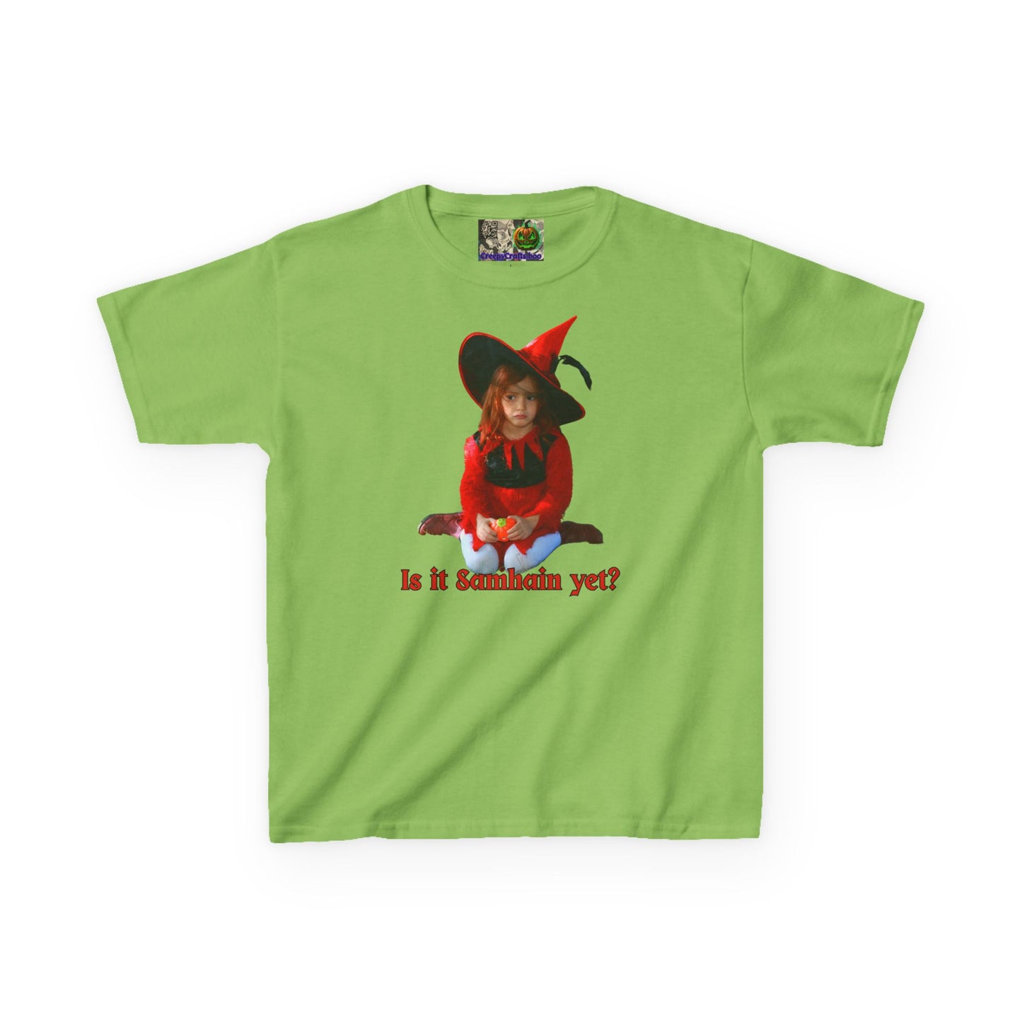 Is it Samhain yet? Kids Heavy Cotton™ Tee by CreepyCrafts.boo