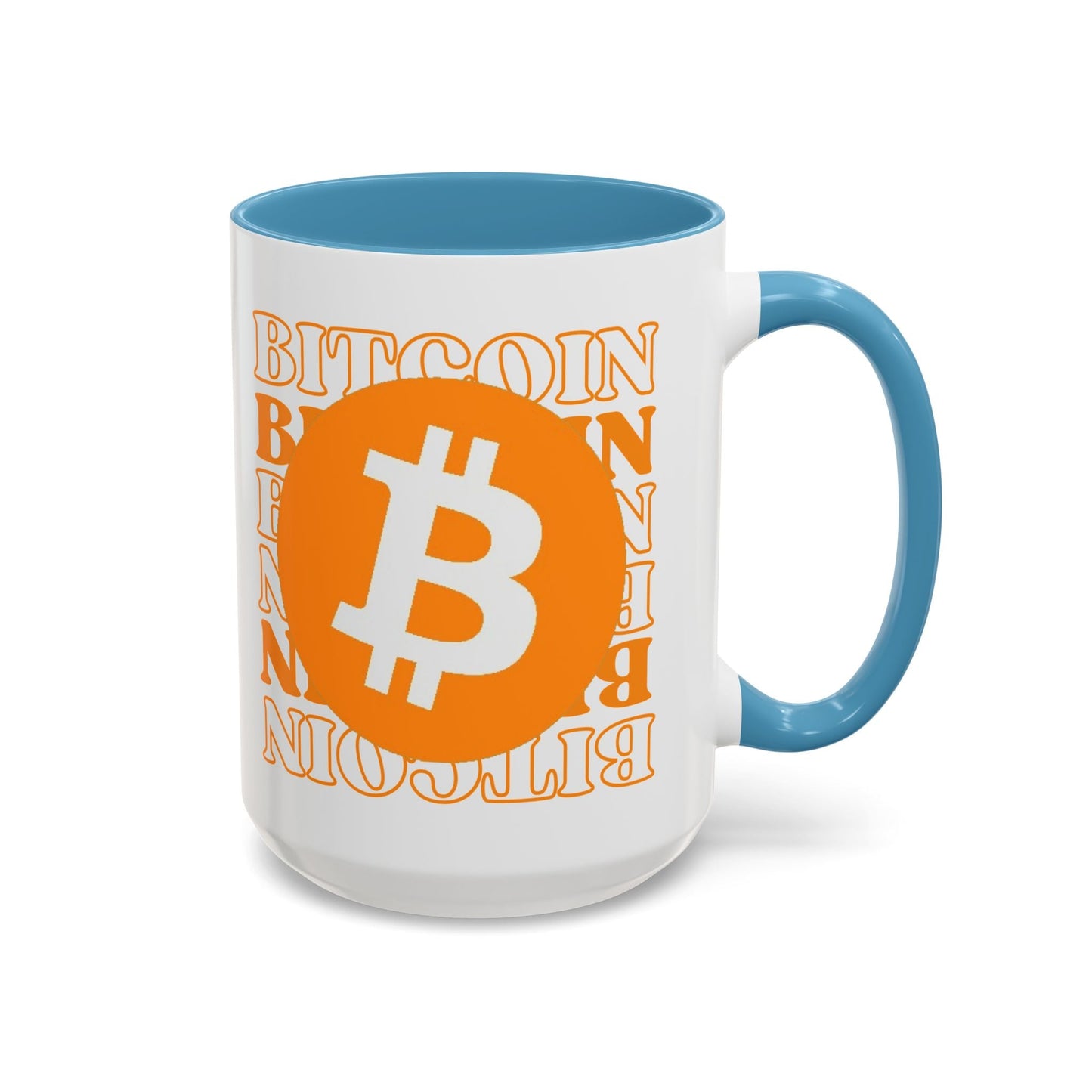 Bitcoin Bitcoin Bitcoin (BTC) Accent Mug by cypherpunkgear – cypherpunkgear.com | Cypherpunk Merch