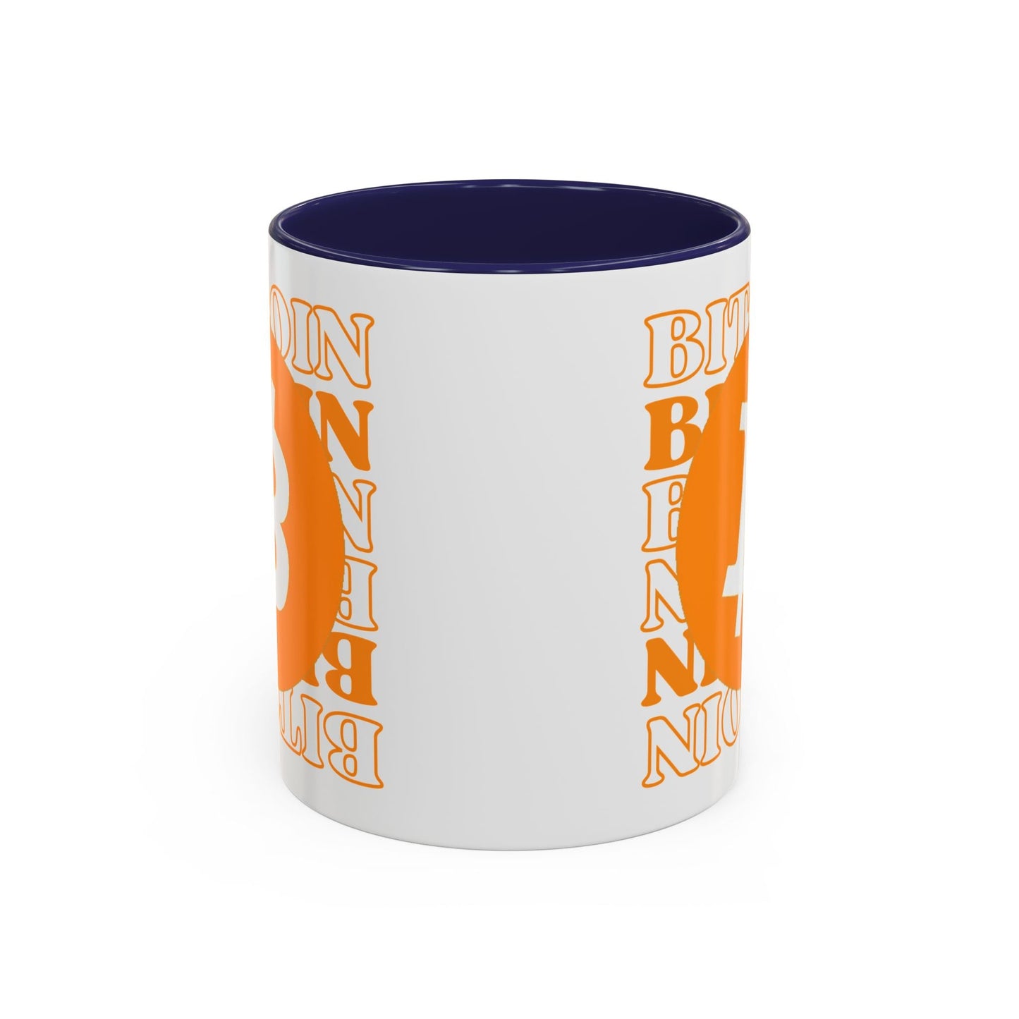 Bitcoin Bitcoin Bitcoin (BTC) Accent Mug by cypherpunkgear – cypherpunkgear.com | Cypherpunk Merch