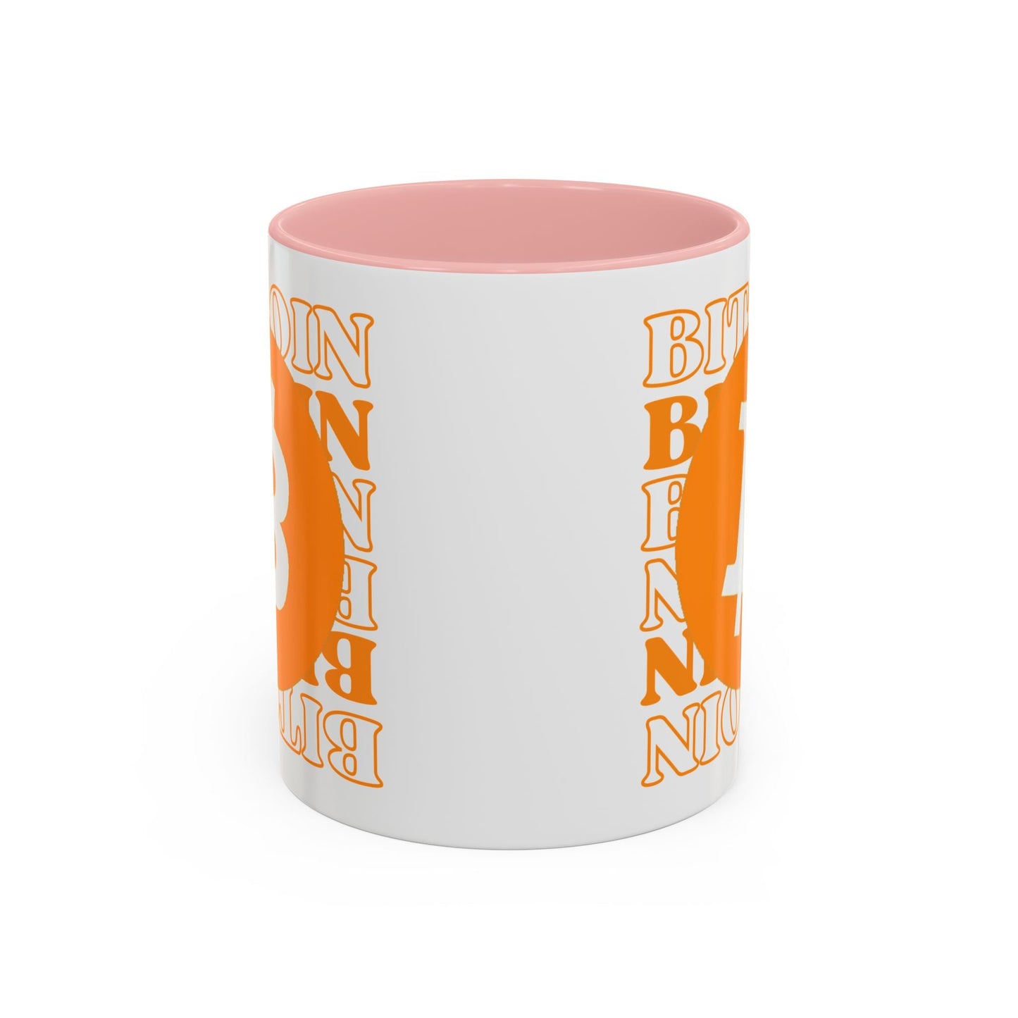 Bitcoin Bitcoin Bitcoin (BTC) Accent Mug by cypherpunkgear – cypherpunkgear.com | Cypherpunk Merch