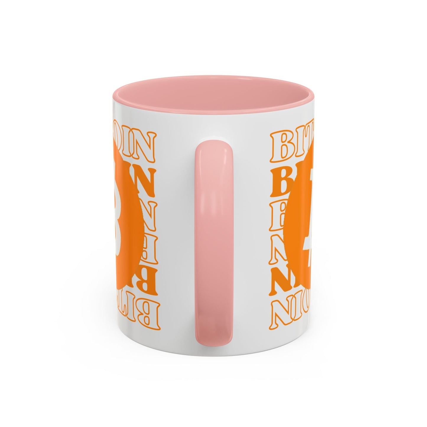 Bitcoin Bitcoin Bitcoin (BTC) Accent Mug by cypherpunkgear – cypherpunkgear.com | Cypherpunk Merch