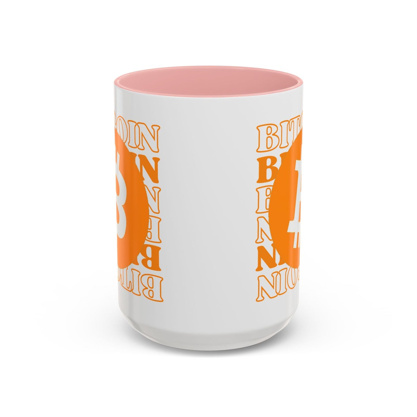 Bitcoin Bitcoin Bitcoin (BTC) Accent Mug by cypherpunkgear – cypherpunkgear.com | Cypherpunk Merch