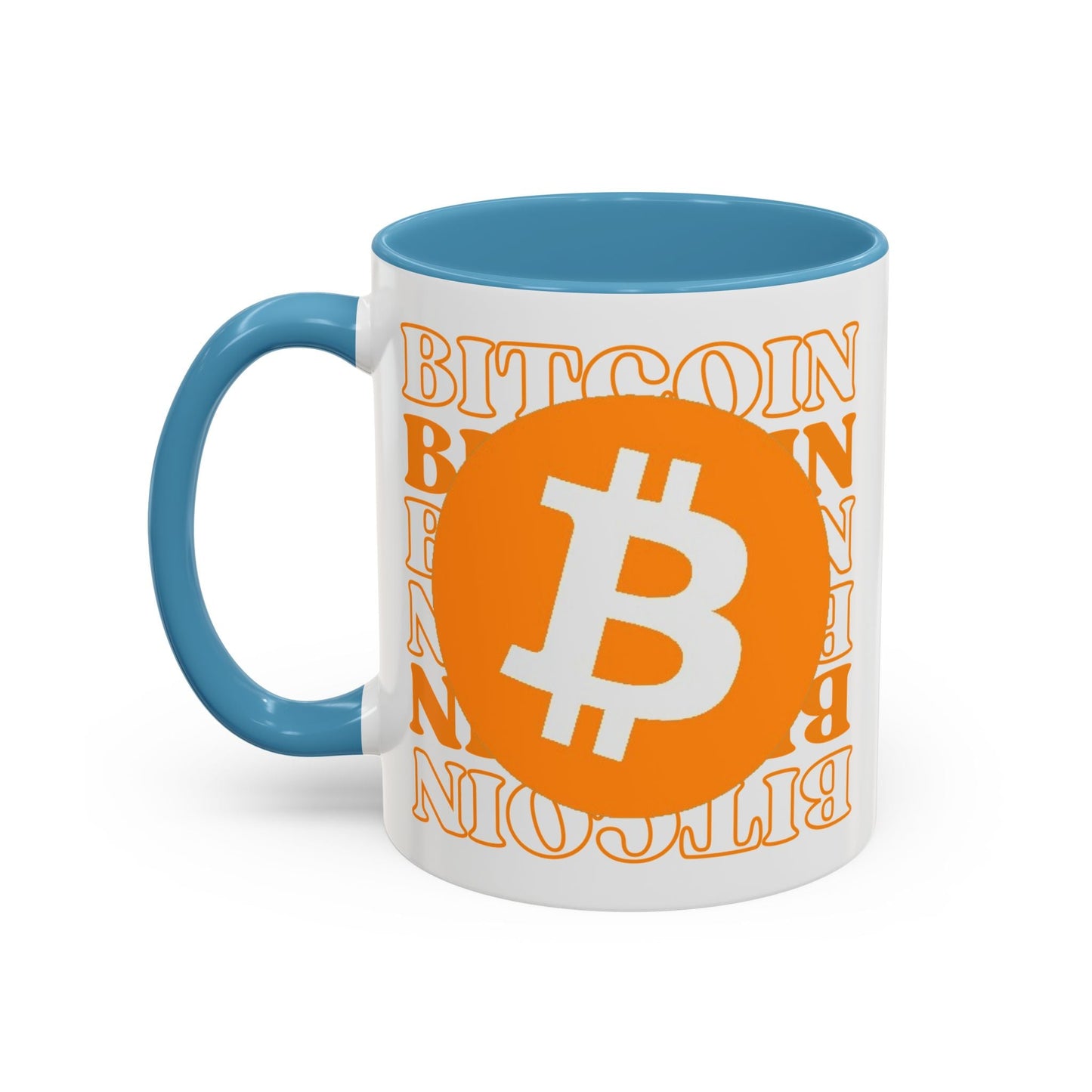 Bitcoin Bitcoin Bitcoin (BTC) Accent Mug by cypherpunkgear – cypherpunkgear.com | Cypherpunk Merch