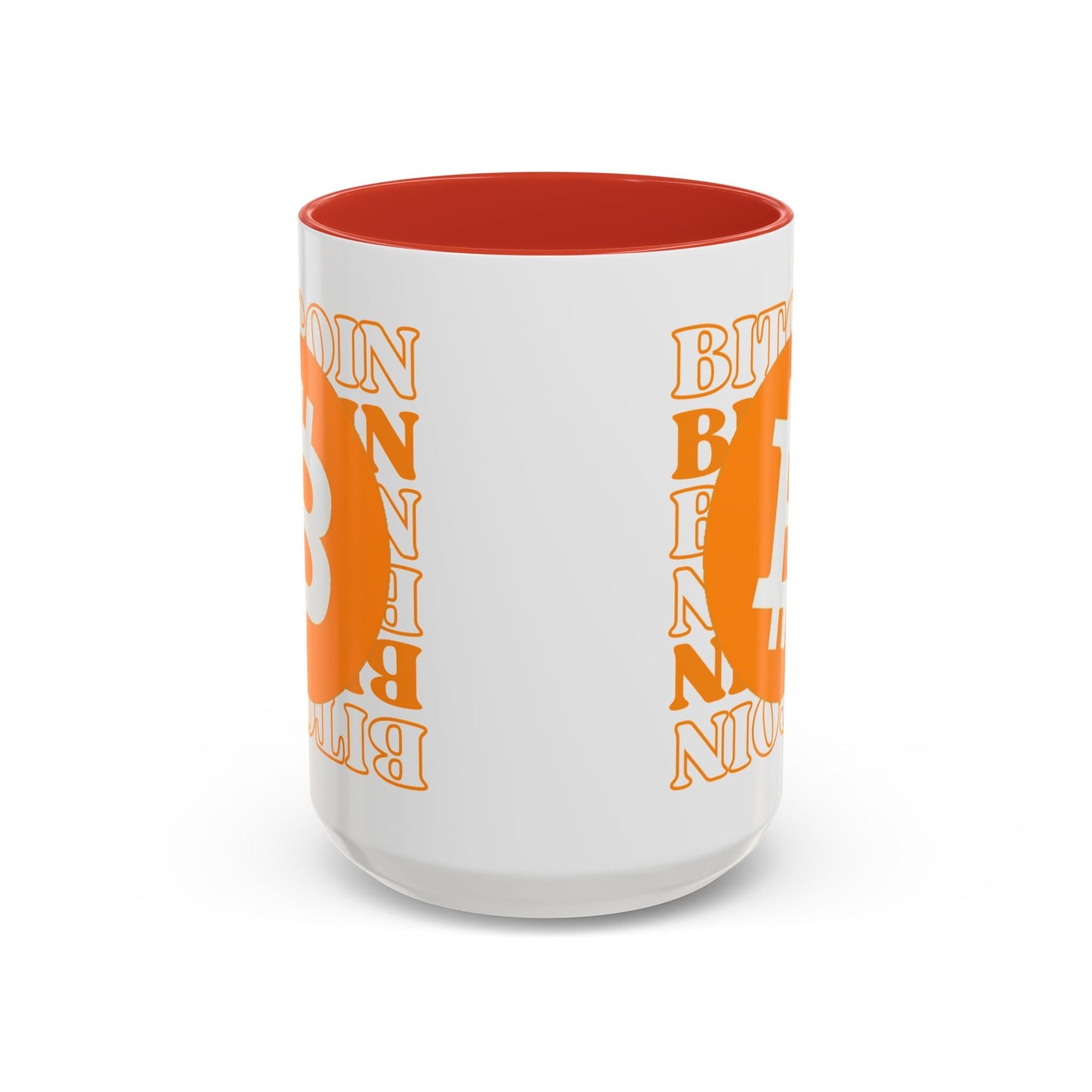 Bitcoin Bitcoin Bitcoin (BTC) Accent Mug by cypherpunkgear – cypherpunkgear.com | Cypherpunk Merch
