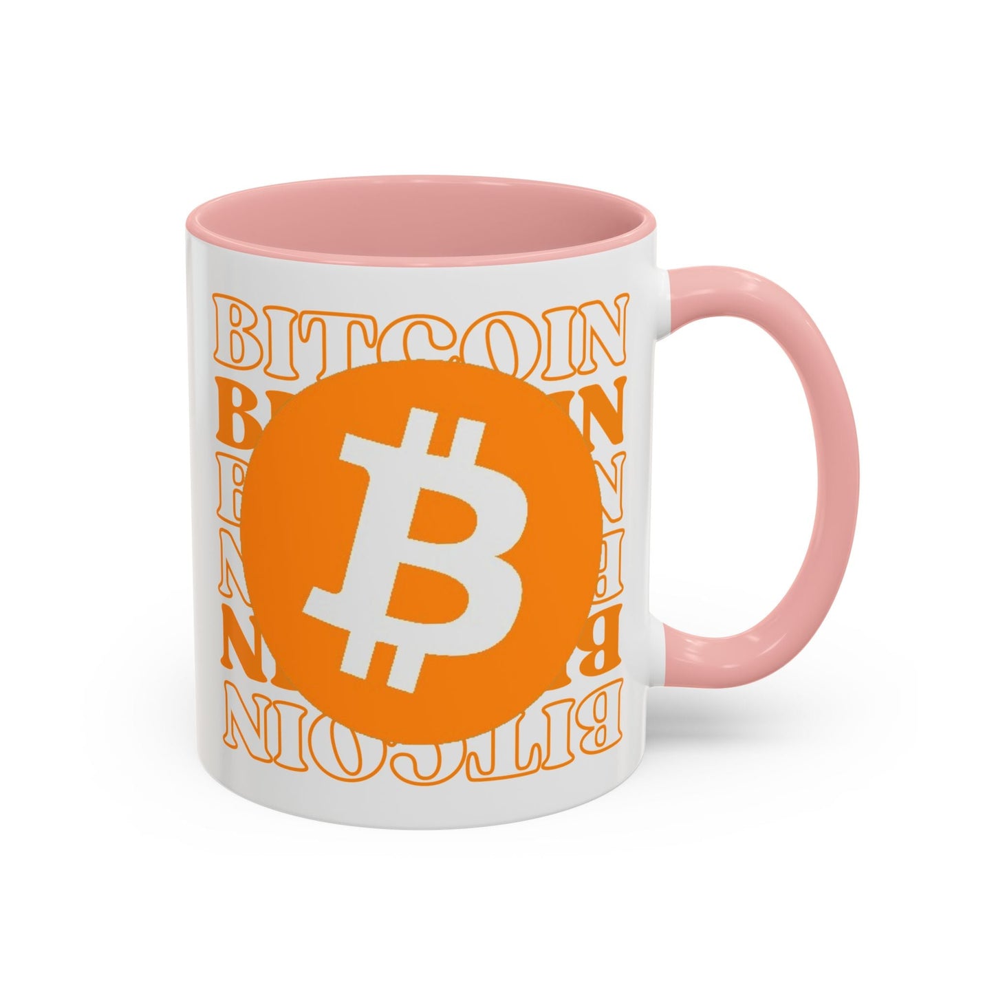 Bitcoin Bitcoin Bitcoin (BTC) Accent Mug by cypherpunkgear – cypherpunkgear.com | Cypherpunk Merch