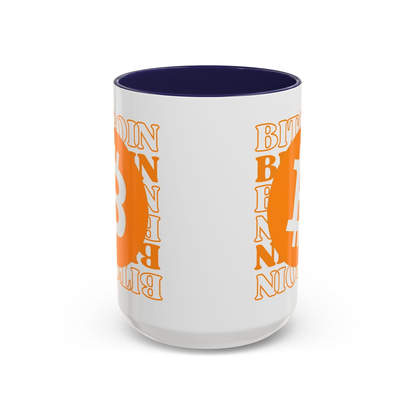 Bitcoin Bitcoin Bitcoin (BTC) Accent Mug by cypherpunkgear – cypherpunkgear.com | Cypherpunk Merch