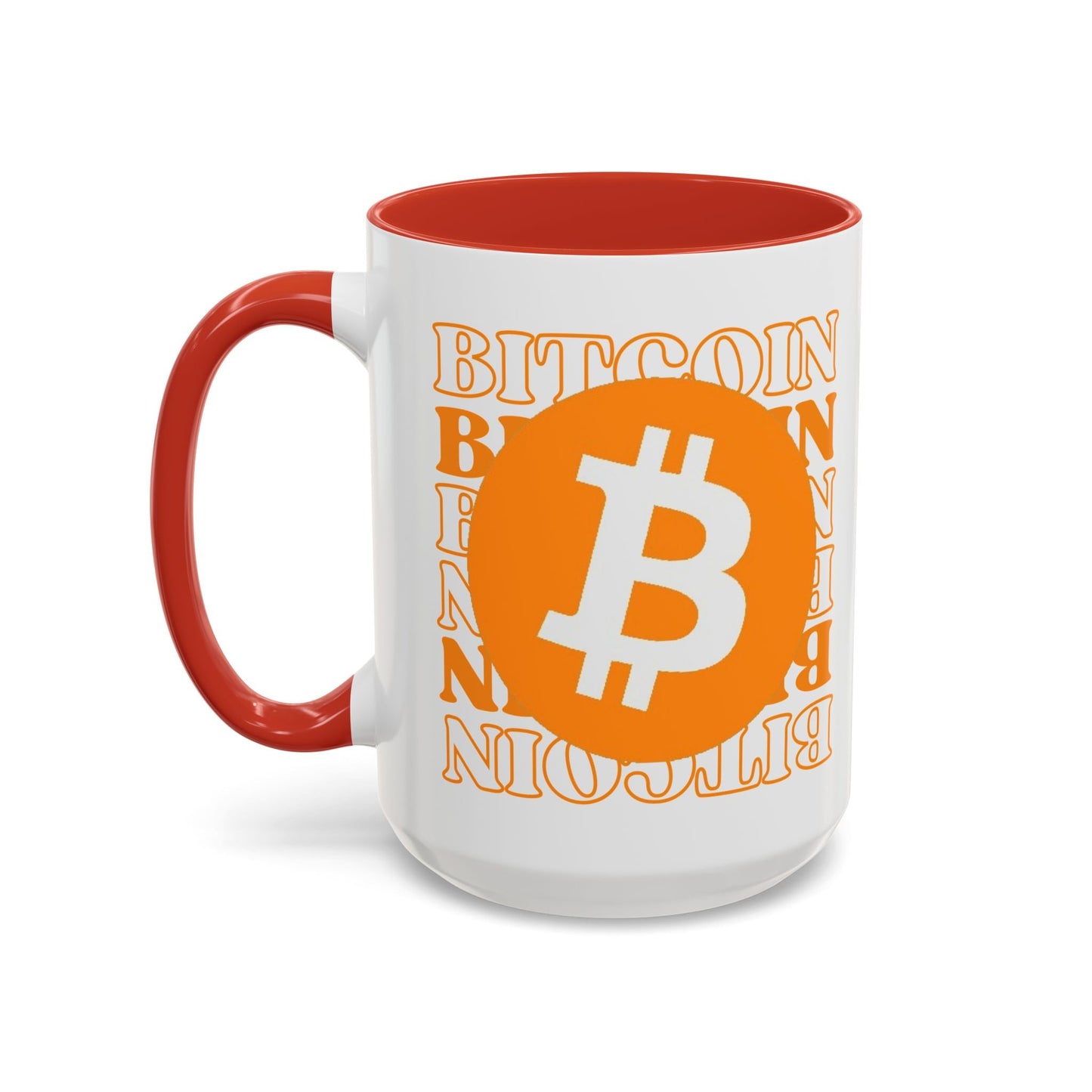 Bitcoin Bitcoin Bitcoin (BTC) Accent Mug by cypherpunkgear – cypherpunkgear.com | Cypherpunk Merch