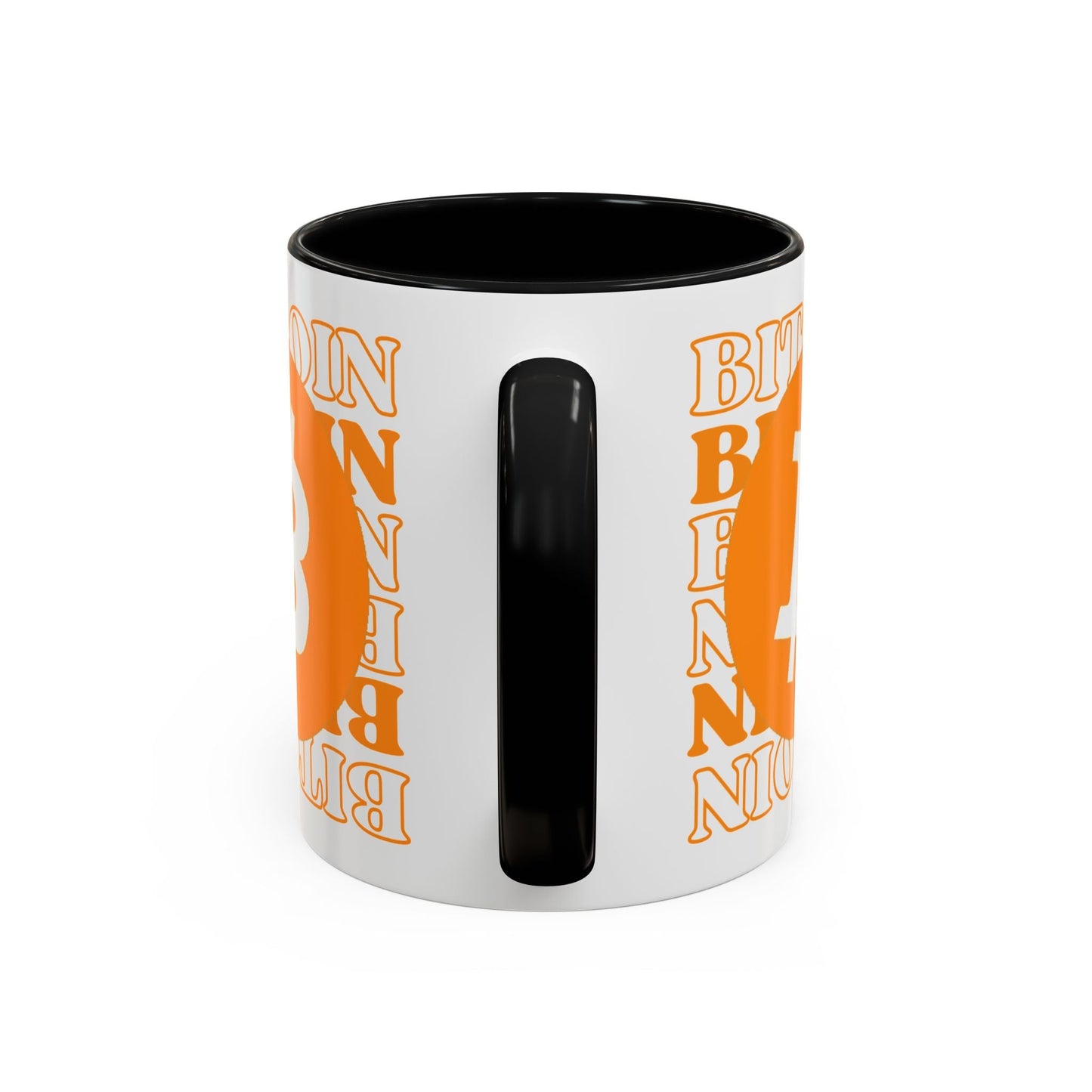 Bitcoin Bitcoin Bitcoin (BTC) Accent Mug by cypherpunkgear – cypherpunkgear.com | Cypherpunk Merch
