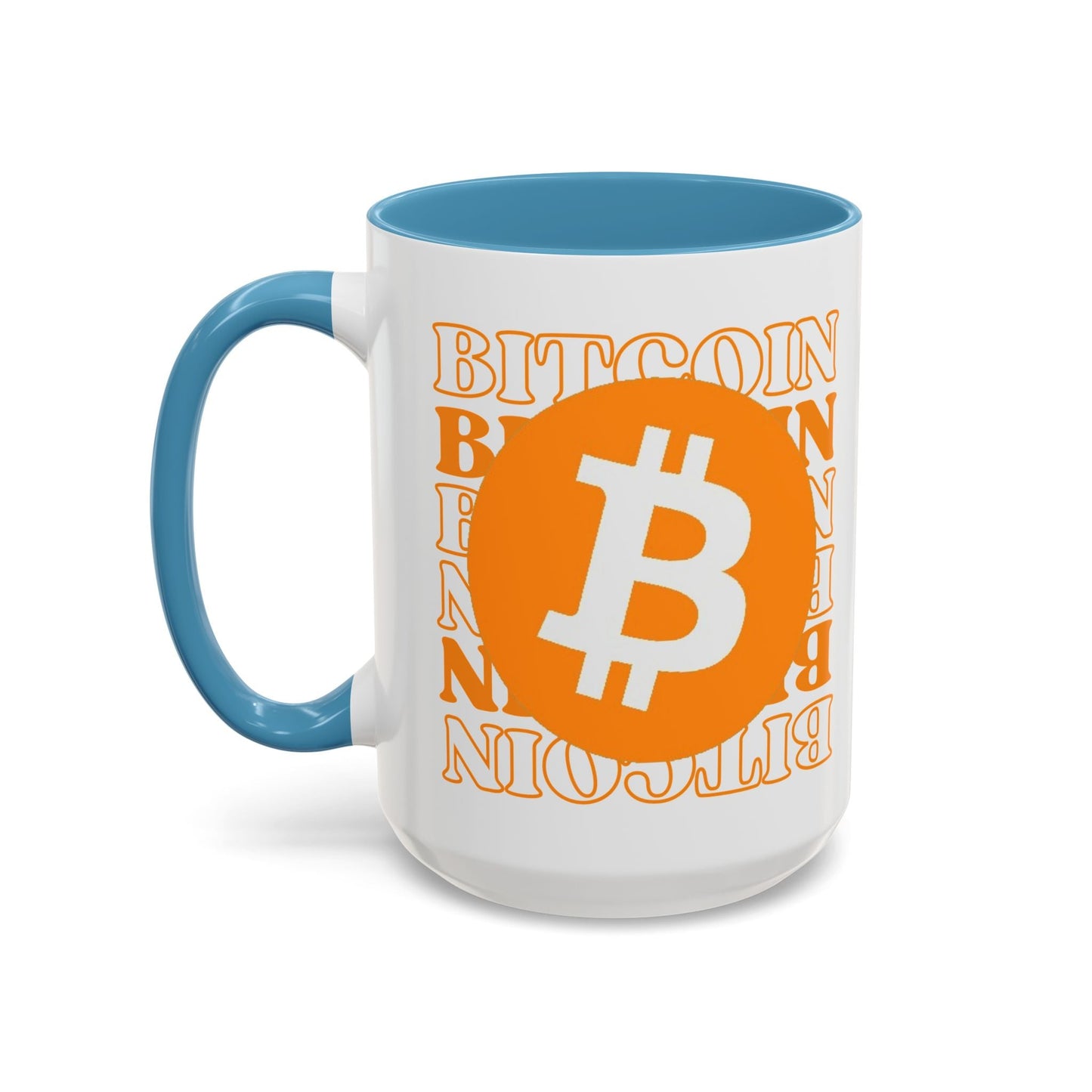 Bitcoin Bitcoin Bitcoin (BTC) Accent Mug by cypherpunkgear – cypherpunkgear.com | Cypherpunk Merch