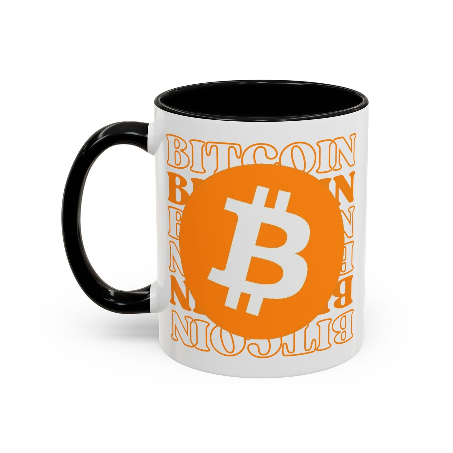 Bitcoin Bitcoin Bitcoin (BTC) Accent Mug by cypherpunkgear – cypherpunkgear.com | Cypherpunk Merch