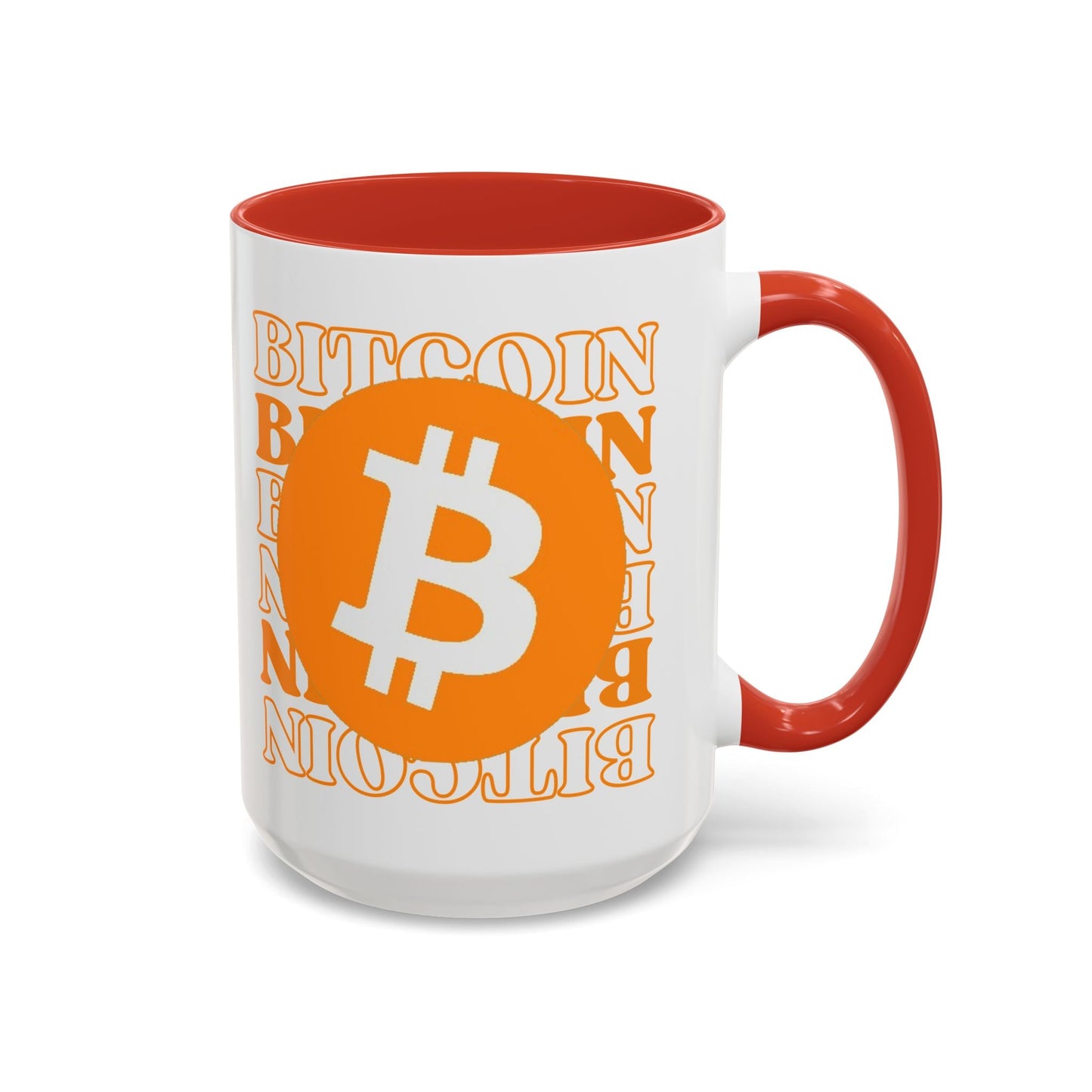 Bitcoin Bitcoin Bitcoin (BTC) Accent Mug by cypherpunkgear – cypherpunkgear.com | Cypherpunk Merch