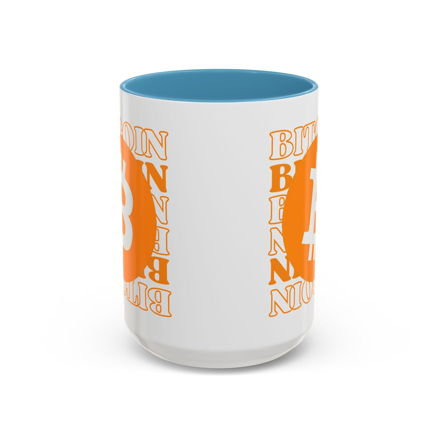 Bitcoin Bitcoin Bitcoin (BTC) Accent Mug by cypherpunkgear – cypherpunkgear.com | Cypherpunk Merch
