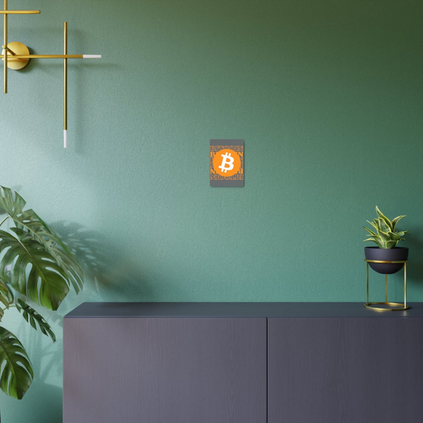 Bitcoin Bitcoin Bitcoin (BTC) Metal Art Sign by cypherpunkgear – cypherpunkgear.com | Cypherpunk Merch