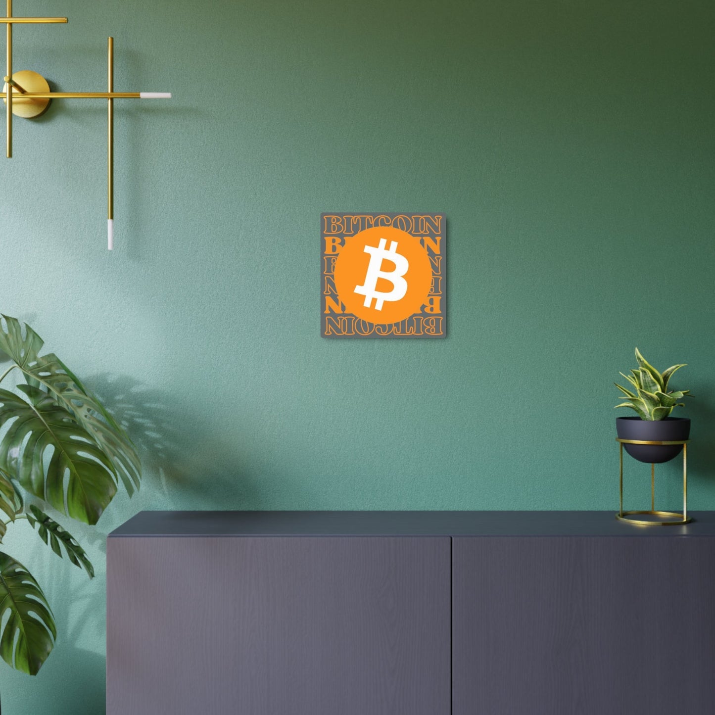 Bitcoin Bitcoin Bitcoin (BTC) Metal Art Sign by cypherpunkgear – cypherpunkgear.com | Cypherpunk Merch