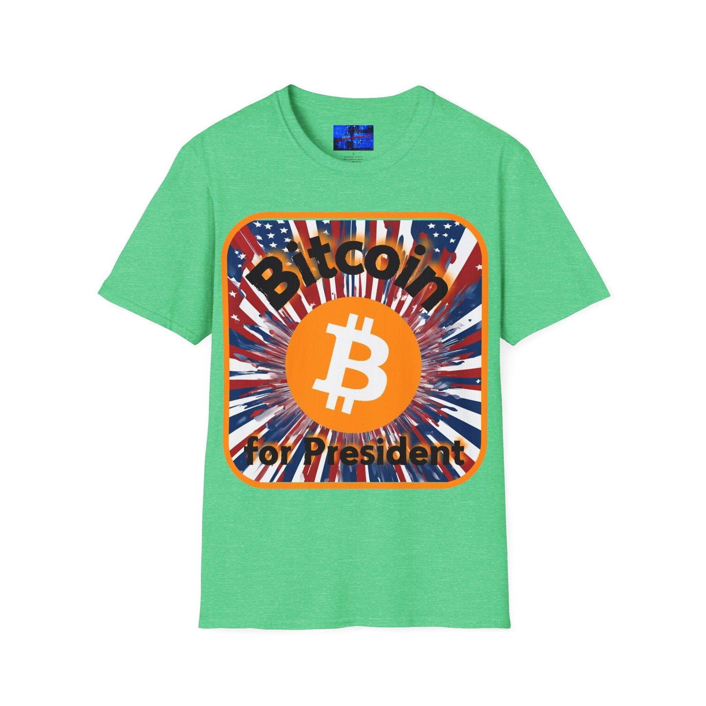 Bitcoin (BTC) for President USA DKcolors Unisex T-Shirt by cypherpunkgear – cypherpunkgear.com | Cypherpunk Merch