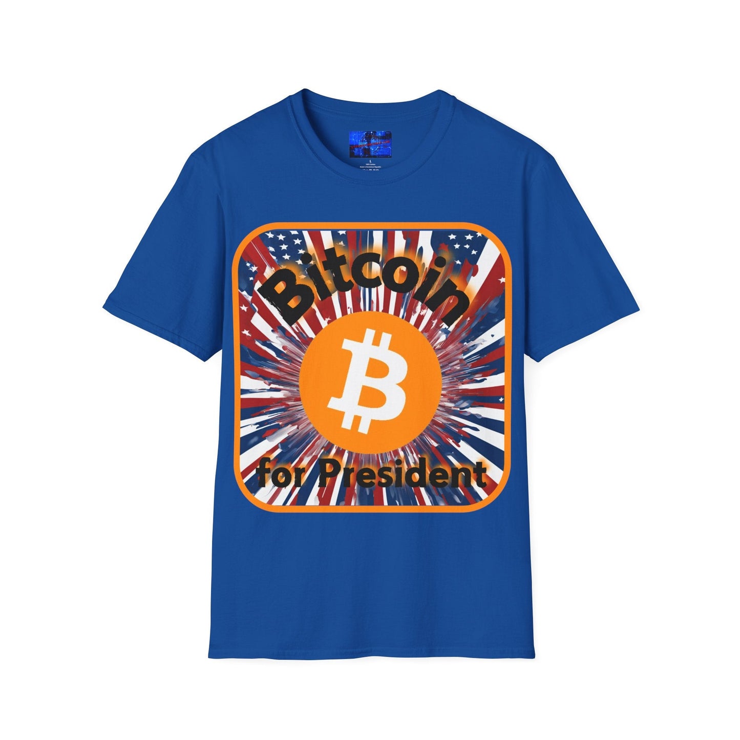 Bitcoin (BTC) for President USA DKcolors Unisex T-Shirt by cypherpunkgear – cypherpunkgear.com | Cypherpunk Merch