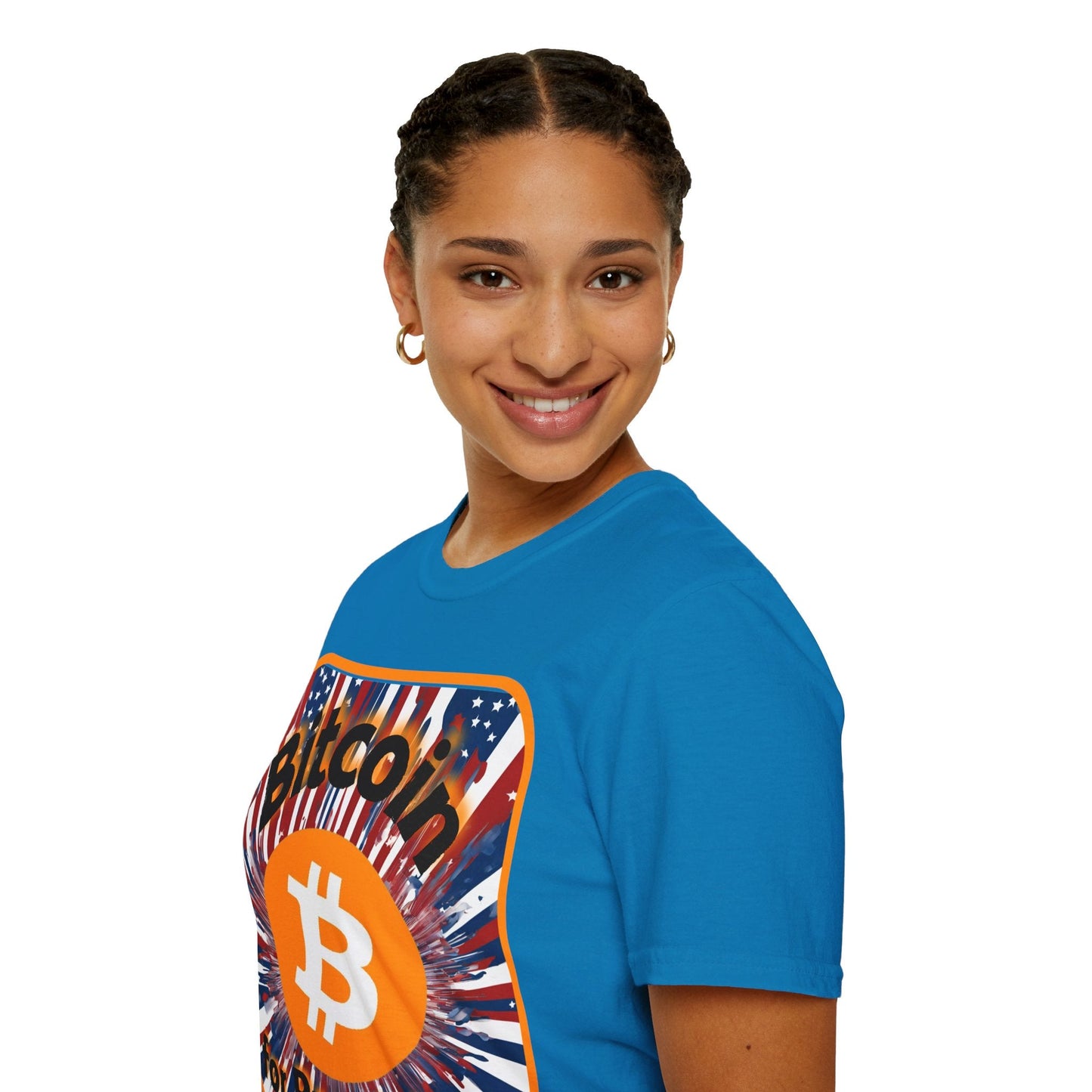 Bitcoin (BTC) for President USA DKcolors Unisex T-Shirt by cypherpunkgear – cypherpunkgear.com | Cypherpunk Merch