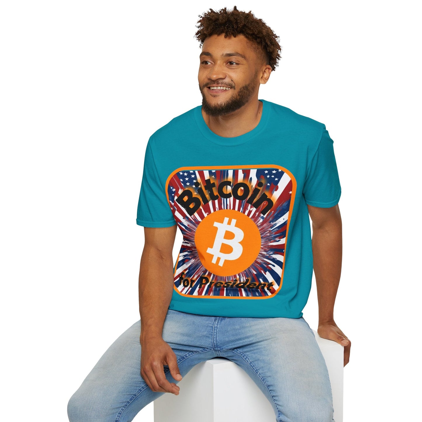 Bitcoin (BTC) for President USA DKcolors Unisex T-Shirt by cypherpunkgear – cypherpunkgear.com | Cypherpunk Merch
