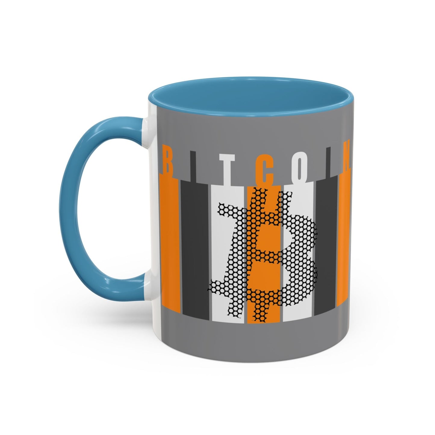 Bitcoin (BTC) Freedom Accent Mug by cypherpunkgear – cypherpunkgear.com | Cypherpunk Merch