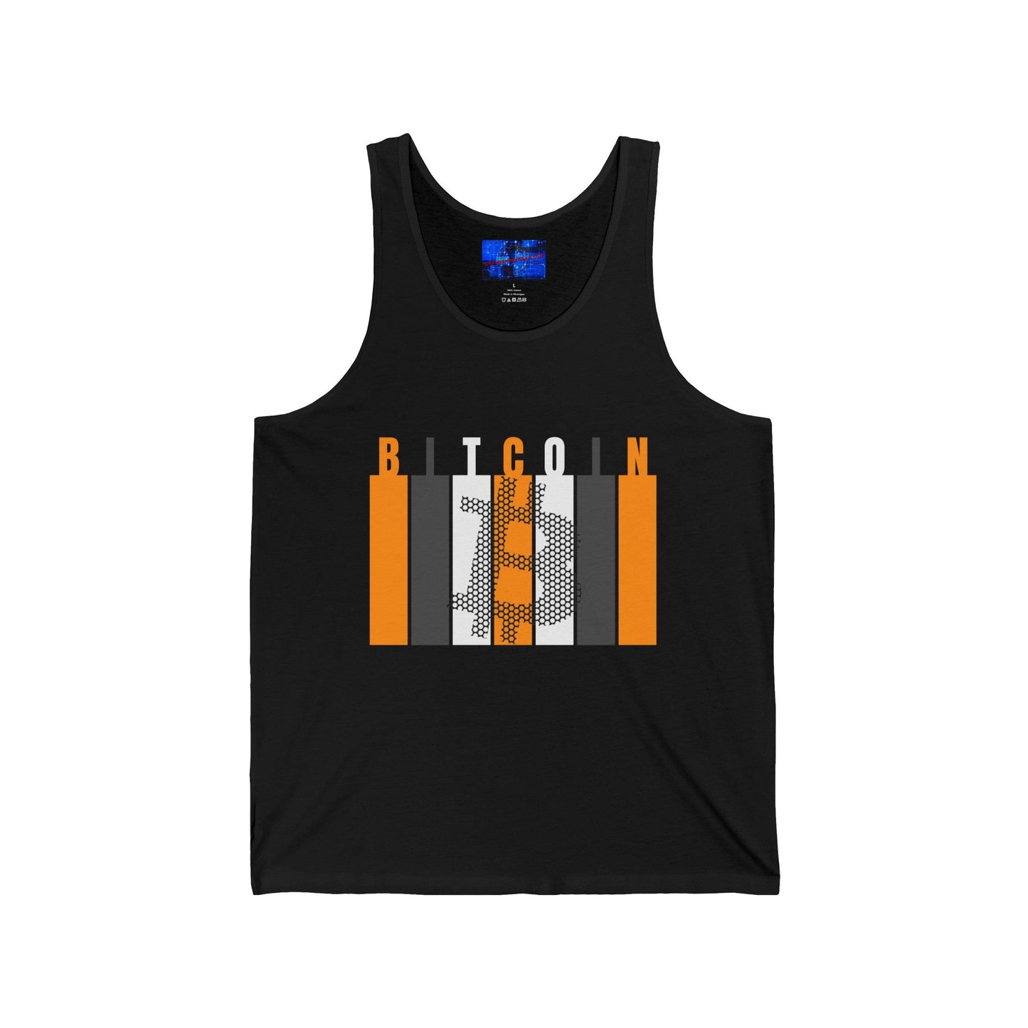 Bitcoin (BTC) Freedom Unisex Jersey Tank Top by cypherpunkgear – cypherpunkgear.com | Cypherpunk Merch