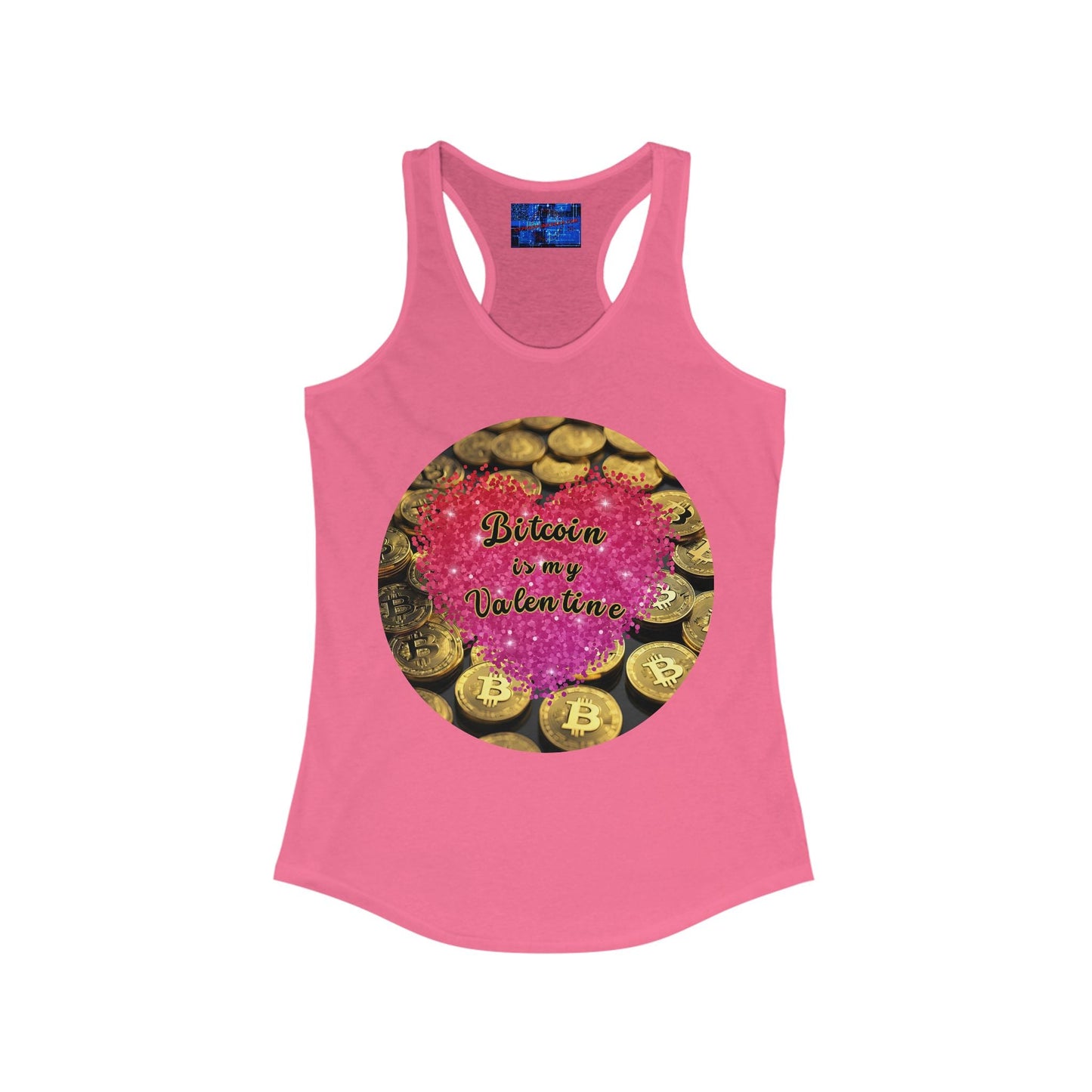 Bitcoin is My Valentine Women's Racerback Tank Top by cypherpunkgear – cypherpunkgear.com | Cypherpunk Merch