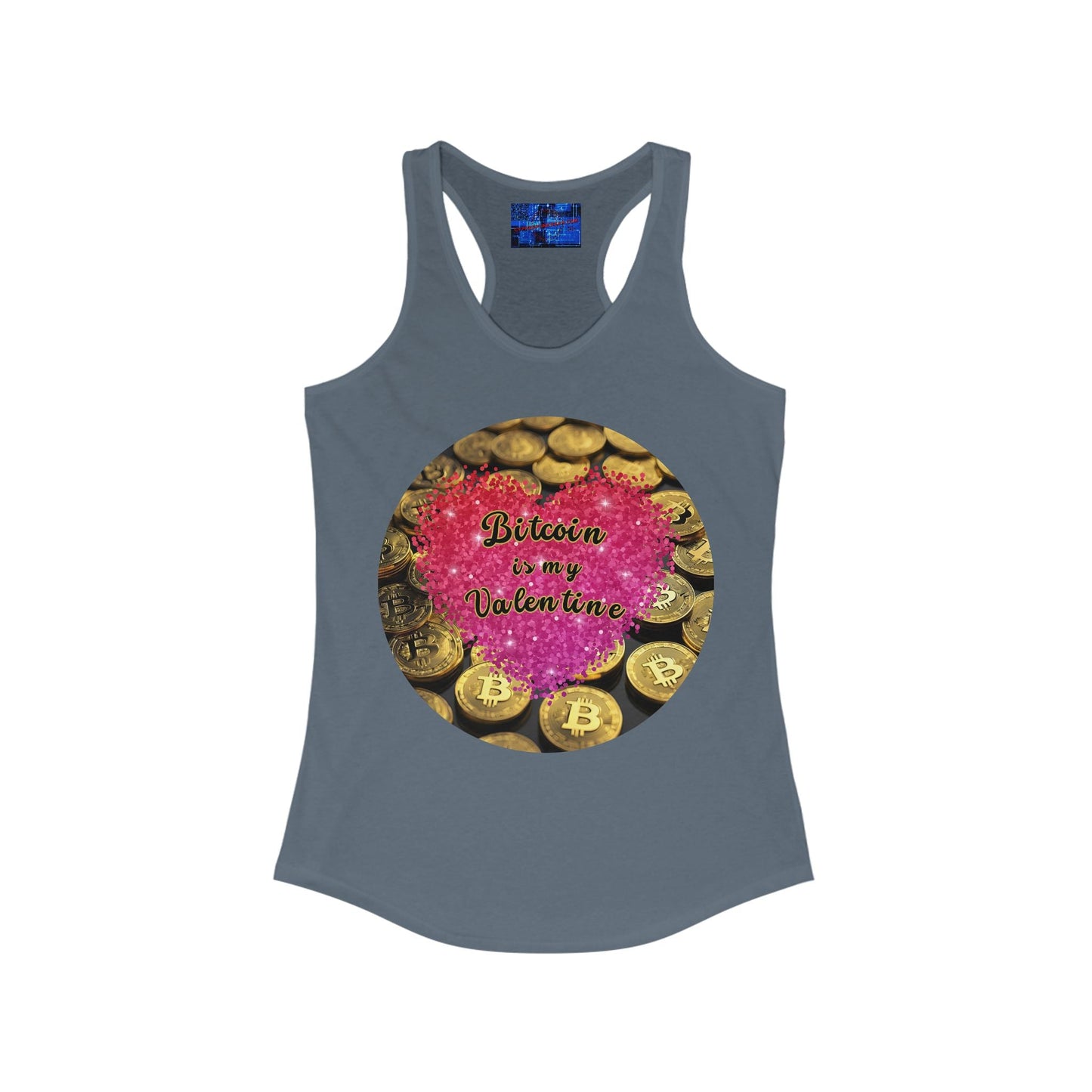 Bitcoin is My Valentine Women's Racerback Tank Top by cypherpunkgear – cypherpunkgear.com | Cypherpunk Merch