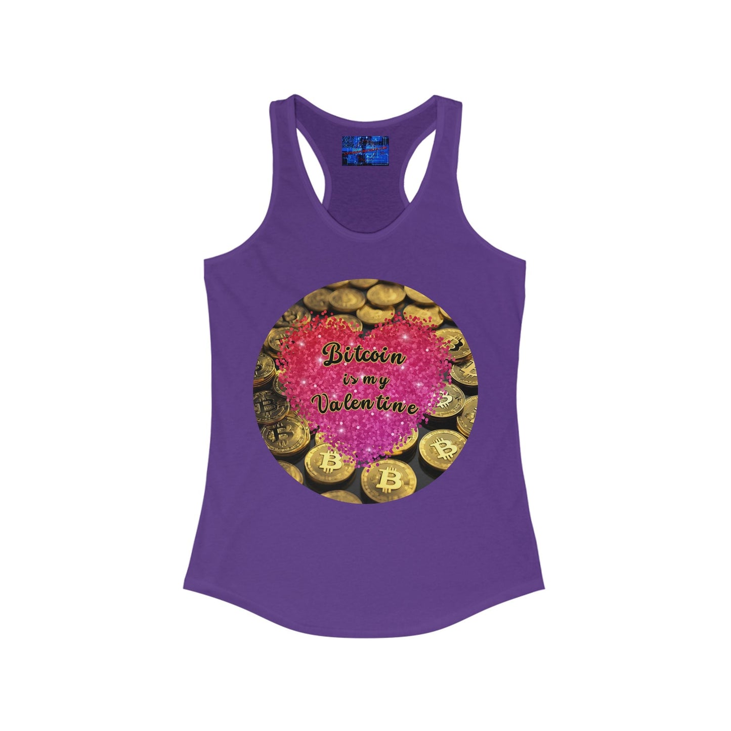 Bitcoin is My Valentine Women's Racerback Tank Top by cypherpunkgear – cypherpunkgear.com | Cypherpunk Merch