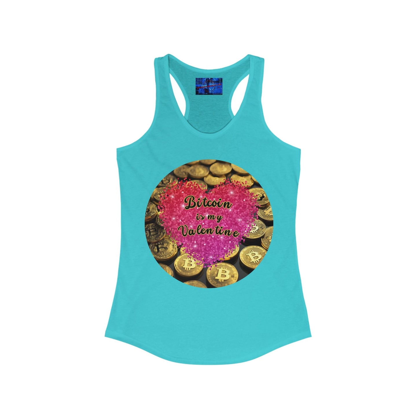 Bitcoin is My Valentine Women's Racerback Tank Top by cypherpunkgear – cypherpunkgear.com | Cypherpunk Merch