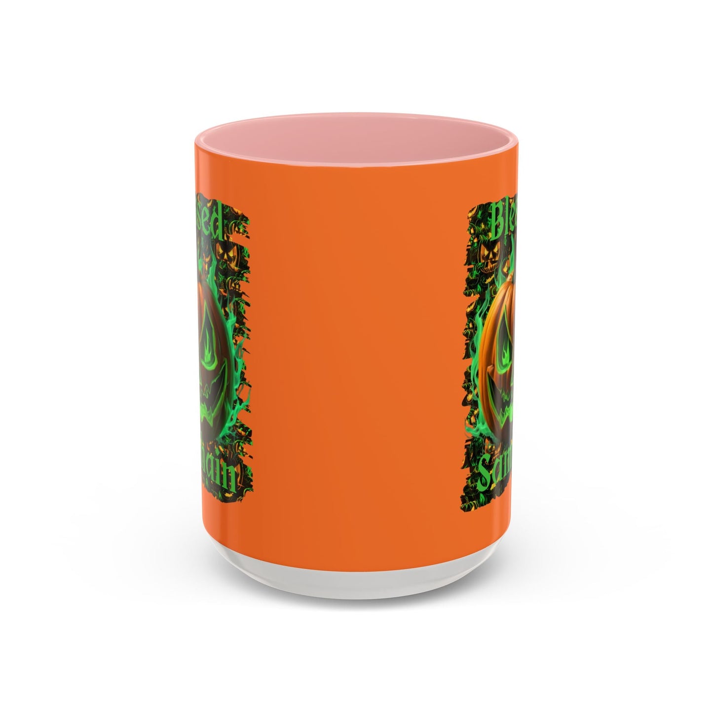 Blessed Samhain Green Jack Accent Mug by cypherpunkgear – cypherpunkgear.com | Cypherpunk Merch