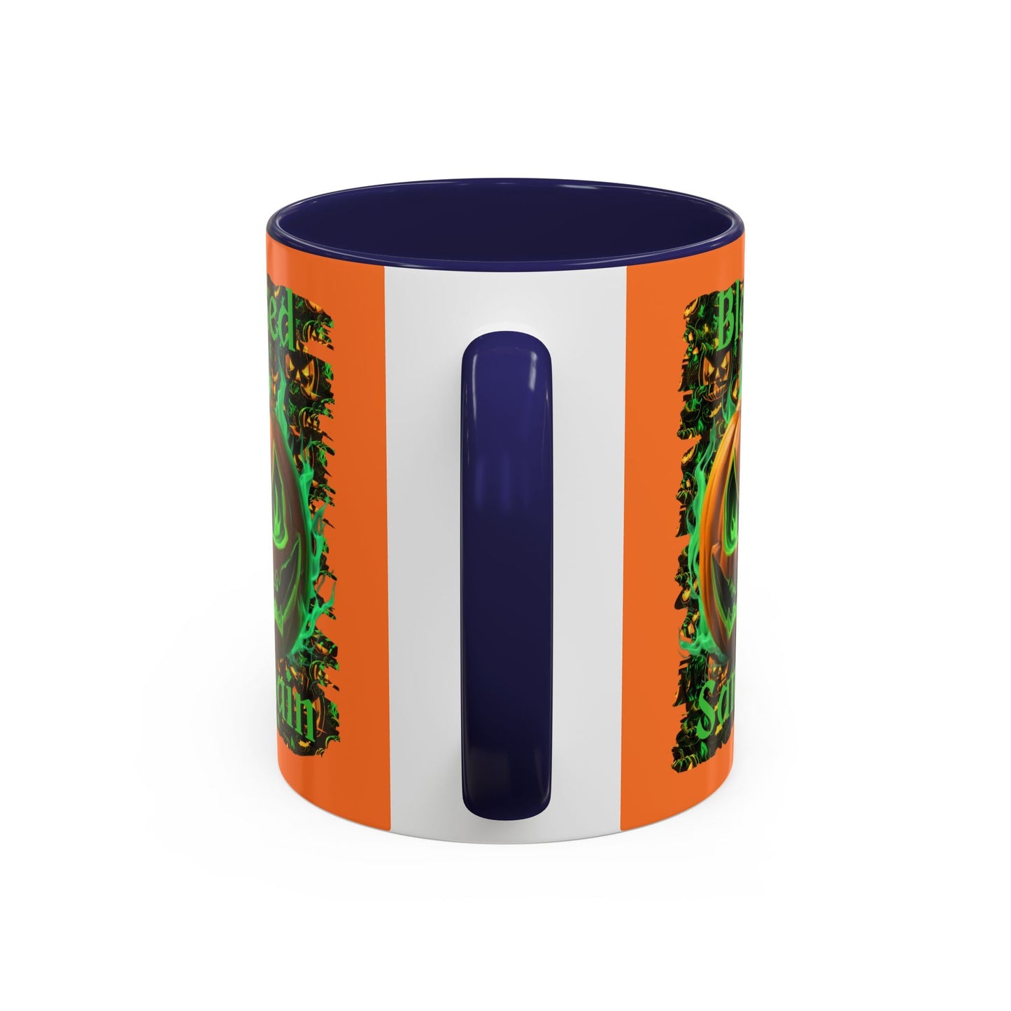 Blessed Samhain Green Jack Accent Mug by cypherpunkgear – cypherpunkgear.com | Cypherpunk Merch