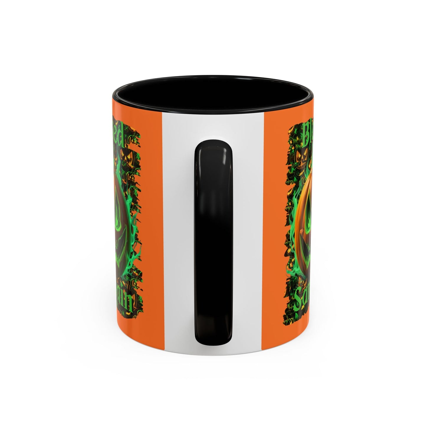 Blessed Samhain Green Jack Accent Mug by cypherpunkgear – cypherpunkgear.com | Cypherpunk Merch