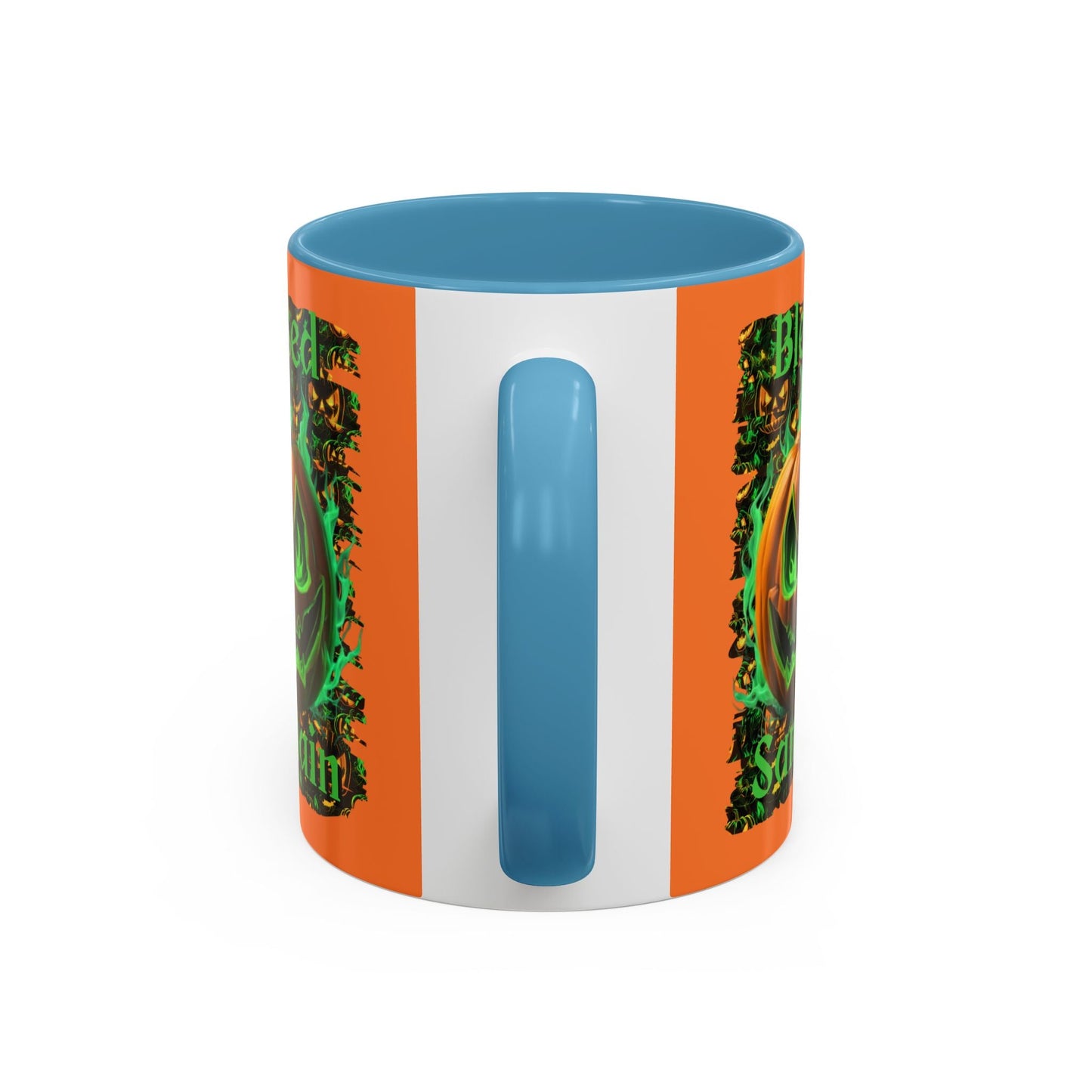 Blessed Samhain Green Jack Accent Mug by cypherpunkgear – cypherpunkgear.com | Cypherpunk Merch