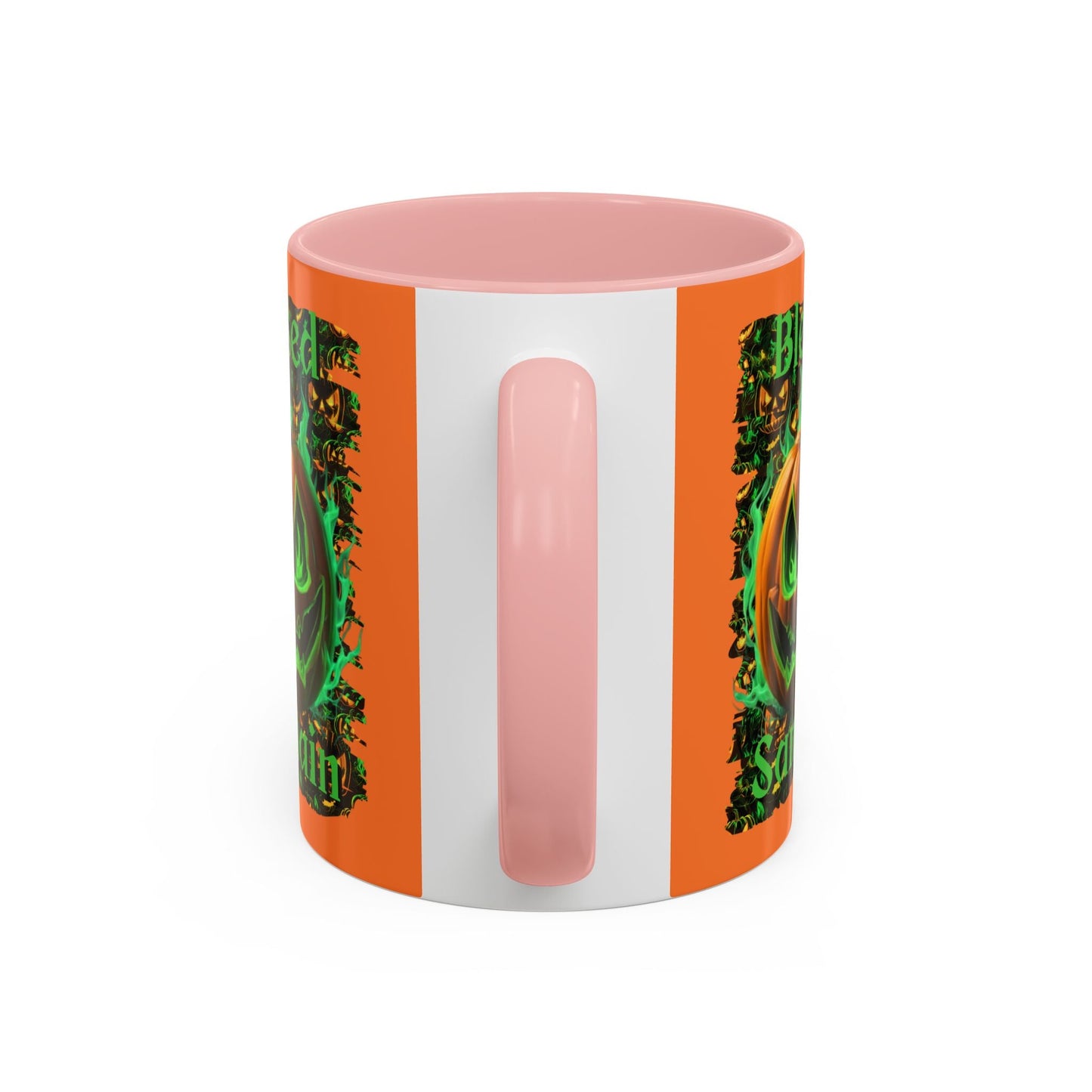 Blessed Samhain Green Jack Accent Mug by cypherpunkgear – cypherpunkgear.com | Cypherpunk Merch