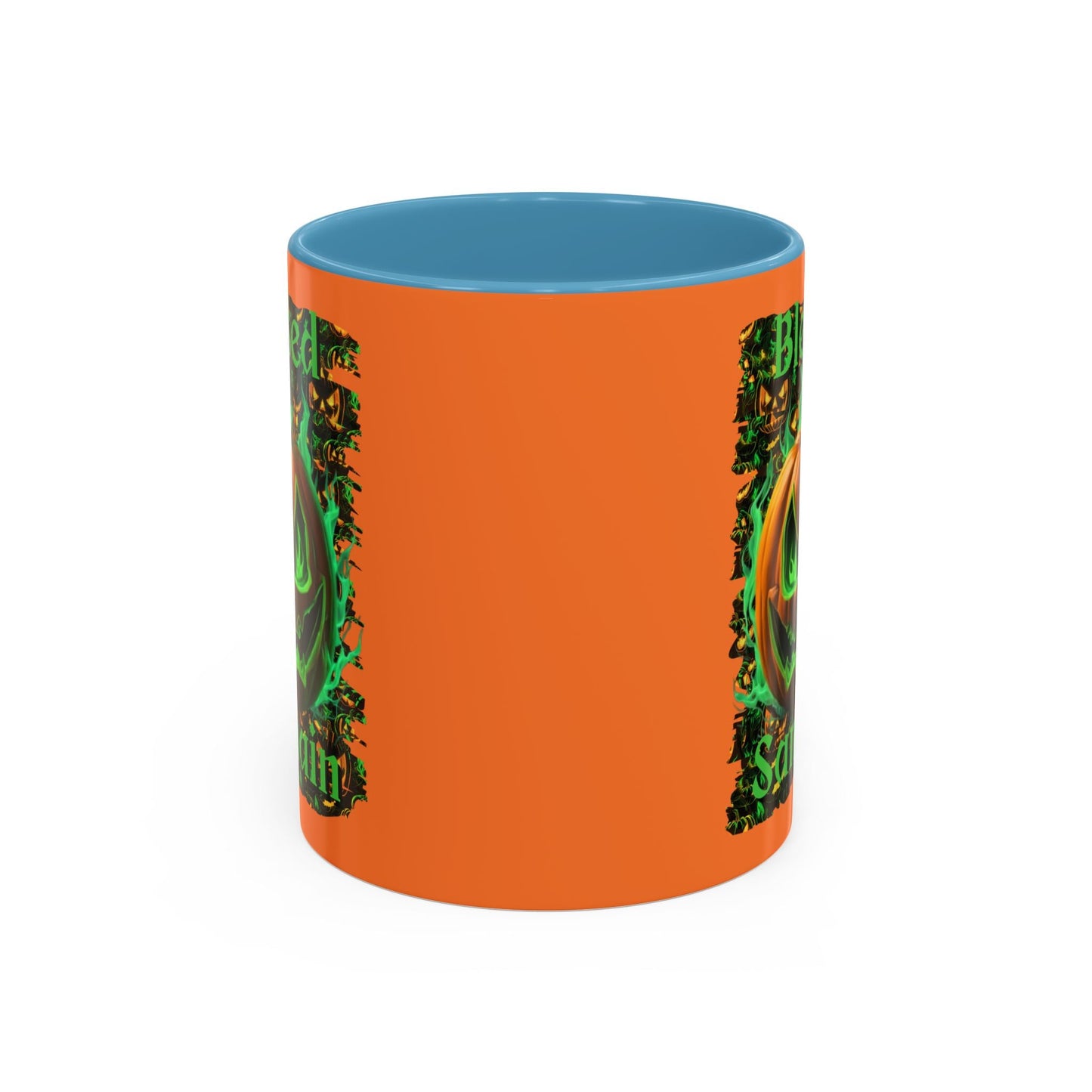 Blessed Samhain Green Jack Accent Mug by cypherpunkgear – cypherpunkgear.com | Cypherpunk Merch