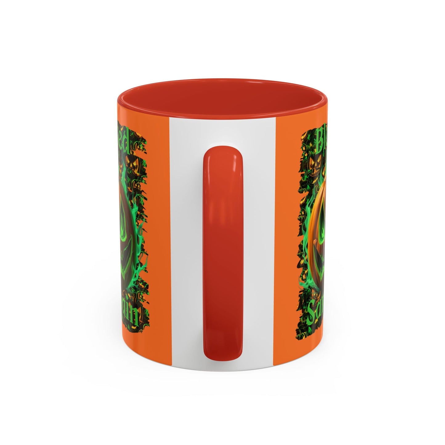 Blessed Samhain Green Jack Accent Mug by cypherpunkgear – cypherpunkgear.com | Cypherpunk Merch
