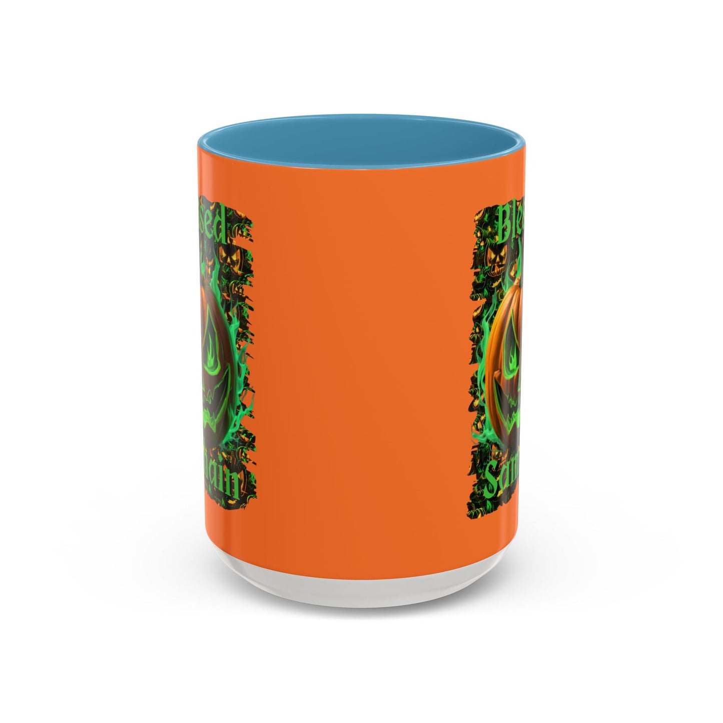 Blessed Samhain Green Jack Accent Mug by cypherpunkgear – cypherpunkgear.com | Cypherpunk Merch