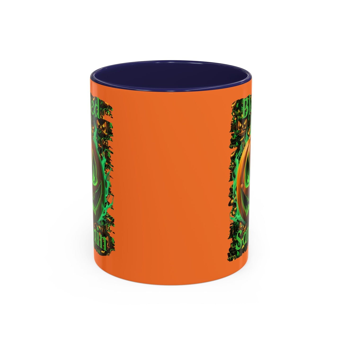 Blessed Samhain Green Jack Accent Mug by cypherpunkgear – cypherpunkgear.com | Cypherpunk Merch