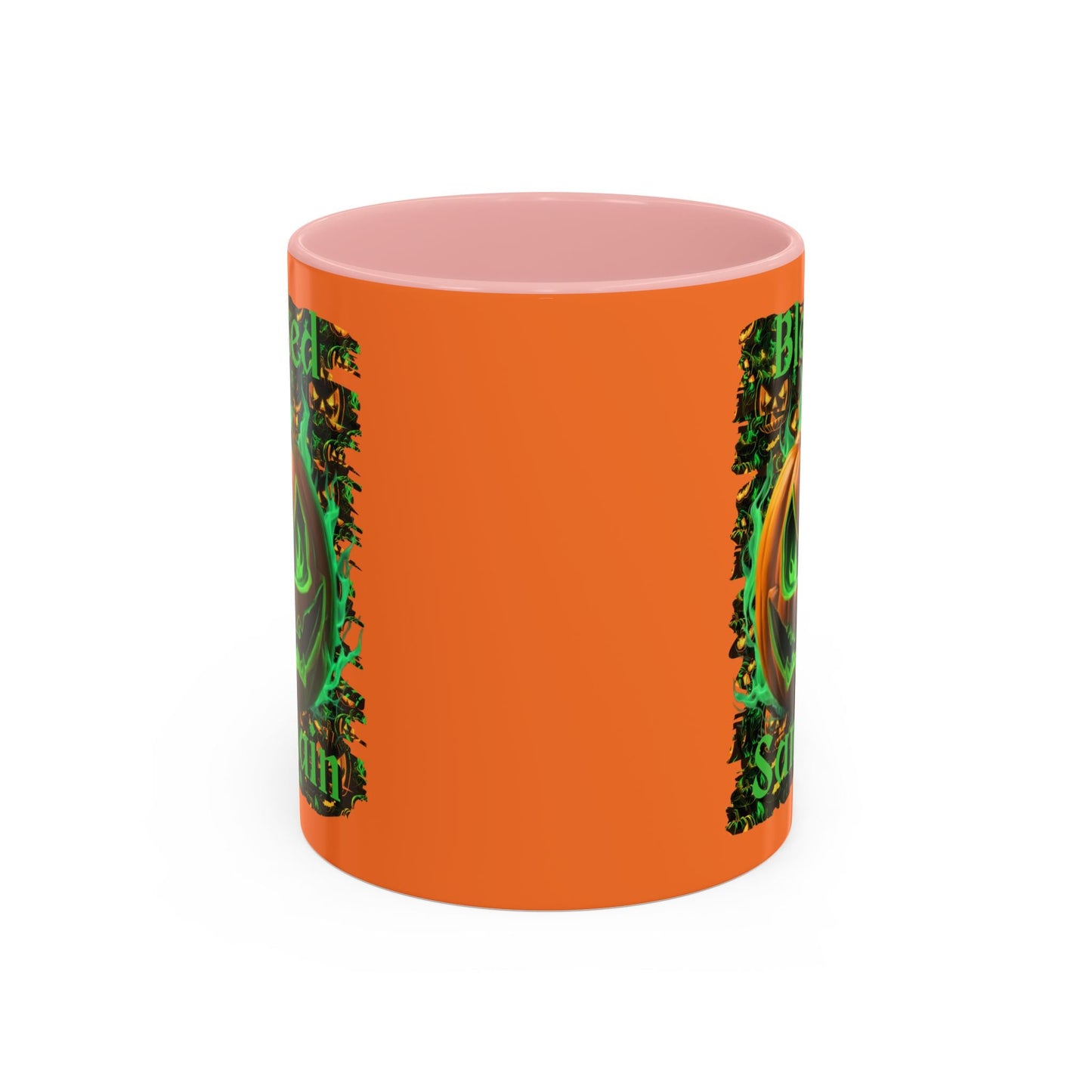 Blessed Samhain Green Jack Accent Mug by cypherpunkgear – cypherpunkgear.com | Cypherpunk Merch