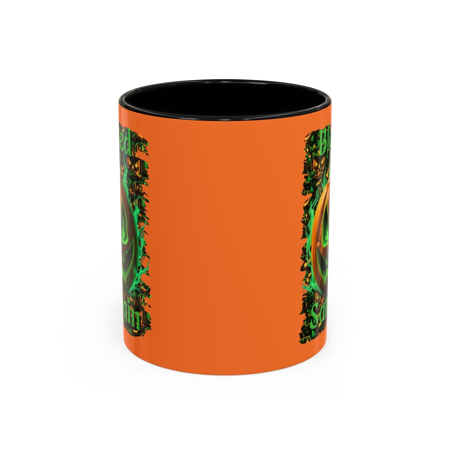 Blessed Samhain Green Jack Accent Mug by cypherpunkgear – cypherpunkgear.com | Cypherpunk Merch