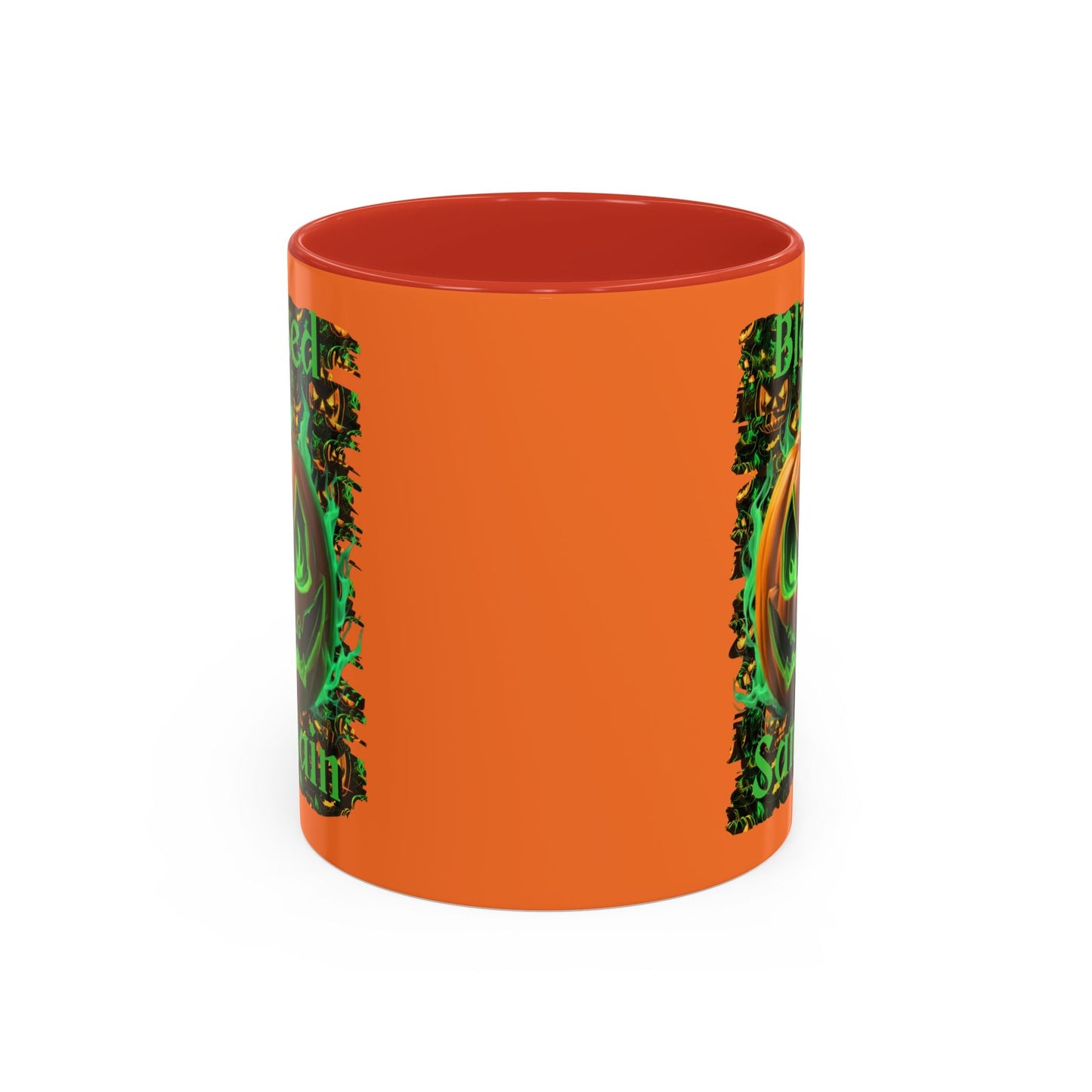 Blessed Samhain Green Jack Accent Mug by cypherpunkgear – cypherpunkgear.com | Cypherpunk Merch