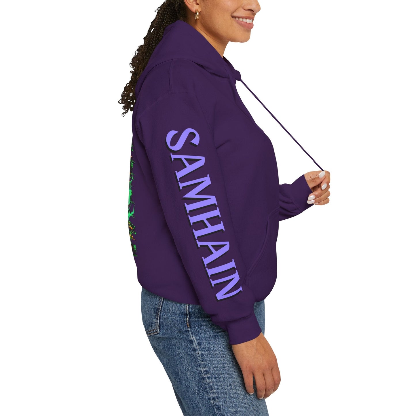 Blessed Samhain Green Jack Hoodie Unisex Hooded Sweatshirt by cypherpunkgear – cypherpunkgear.com | Cypherpunk Merch