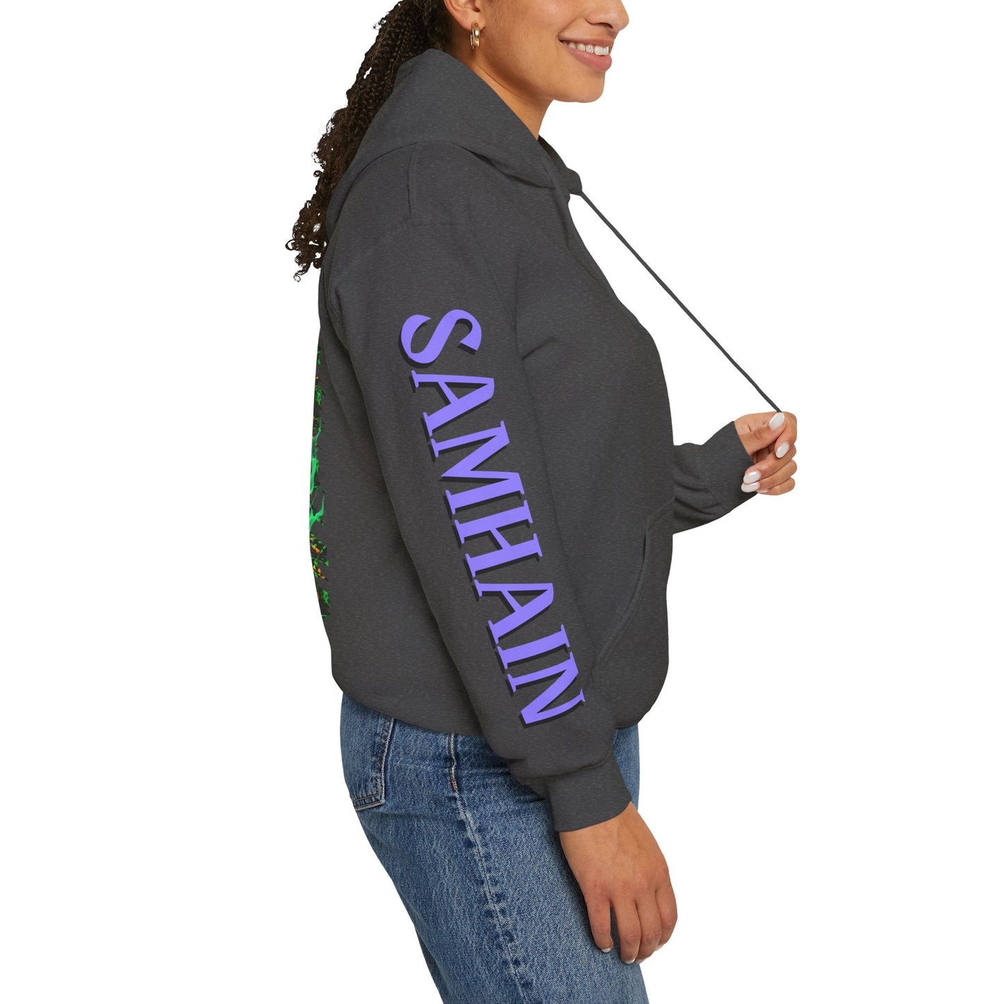 Blessed Samhain Green Jack Hoodie Unisex Hooded Sweatshirt by cypherpunkgear – cypherpunkgear.com | Cypherpunk Merch