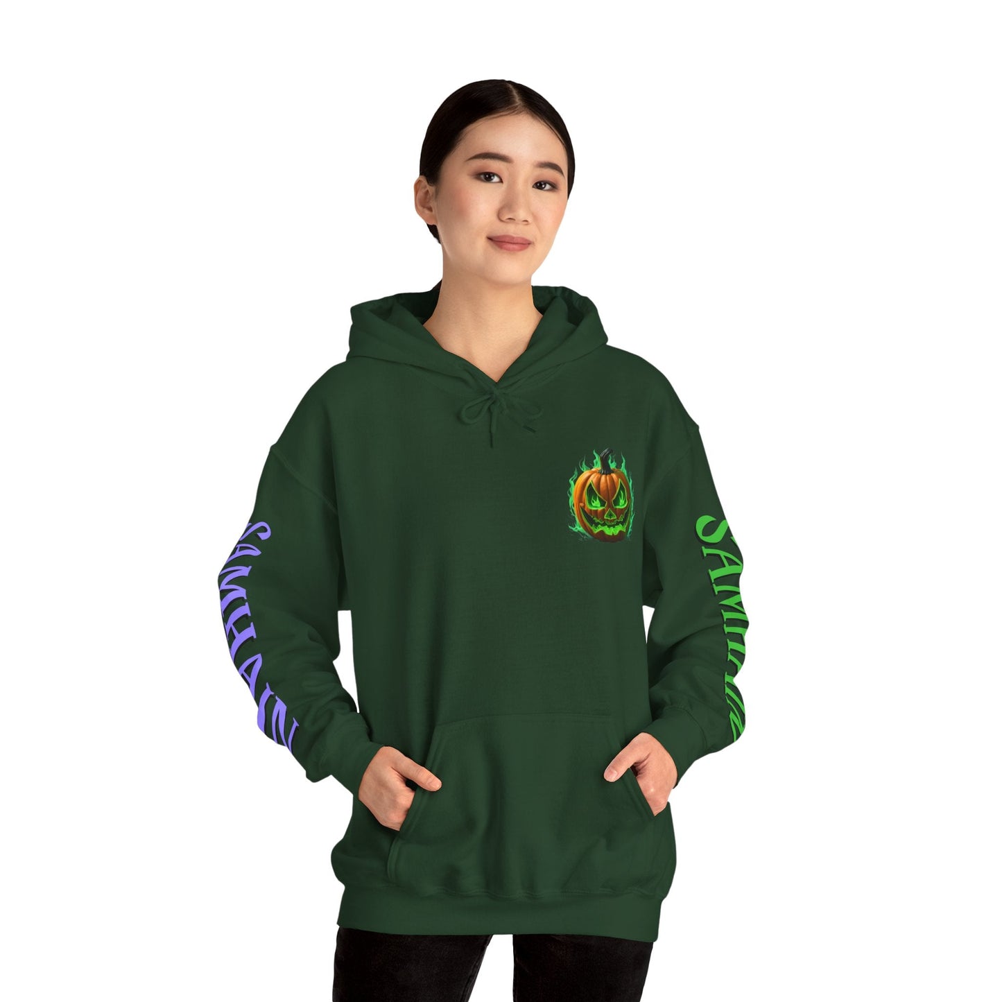 Blessed Samhain Green Jack Hoodie Unisex Hooded Sweatshirt by cypherpunkgear – cypherpunkgear.com | Cypherpunk Merch