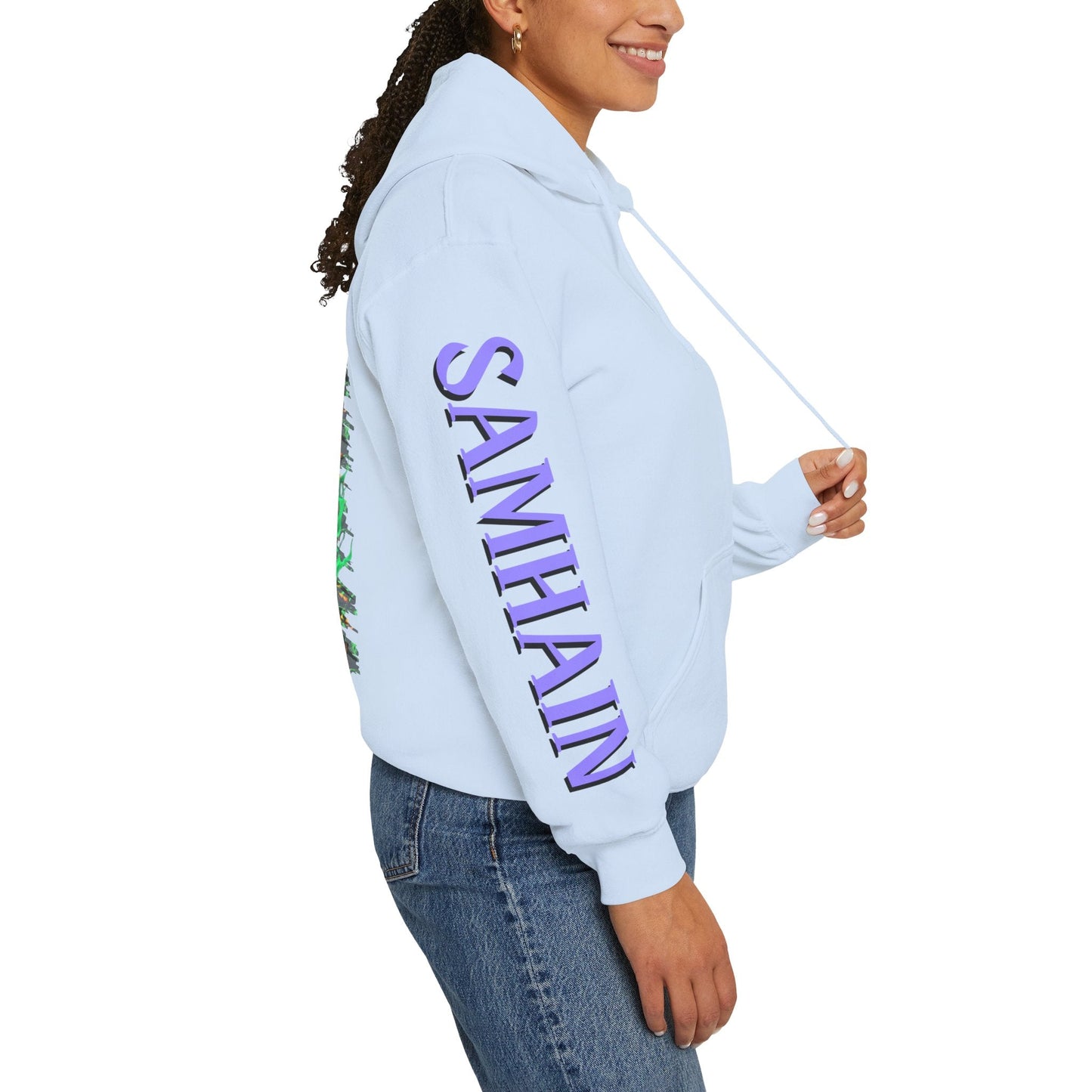 Blessed Samhain Green Jack Hoodie Unisex Hooded Sweatshirt by cypherpunkgear – cypherpunkgear.com | Cypherpunk Merch