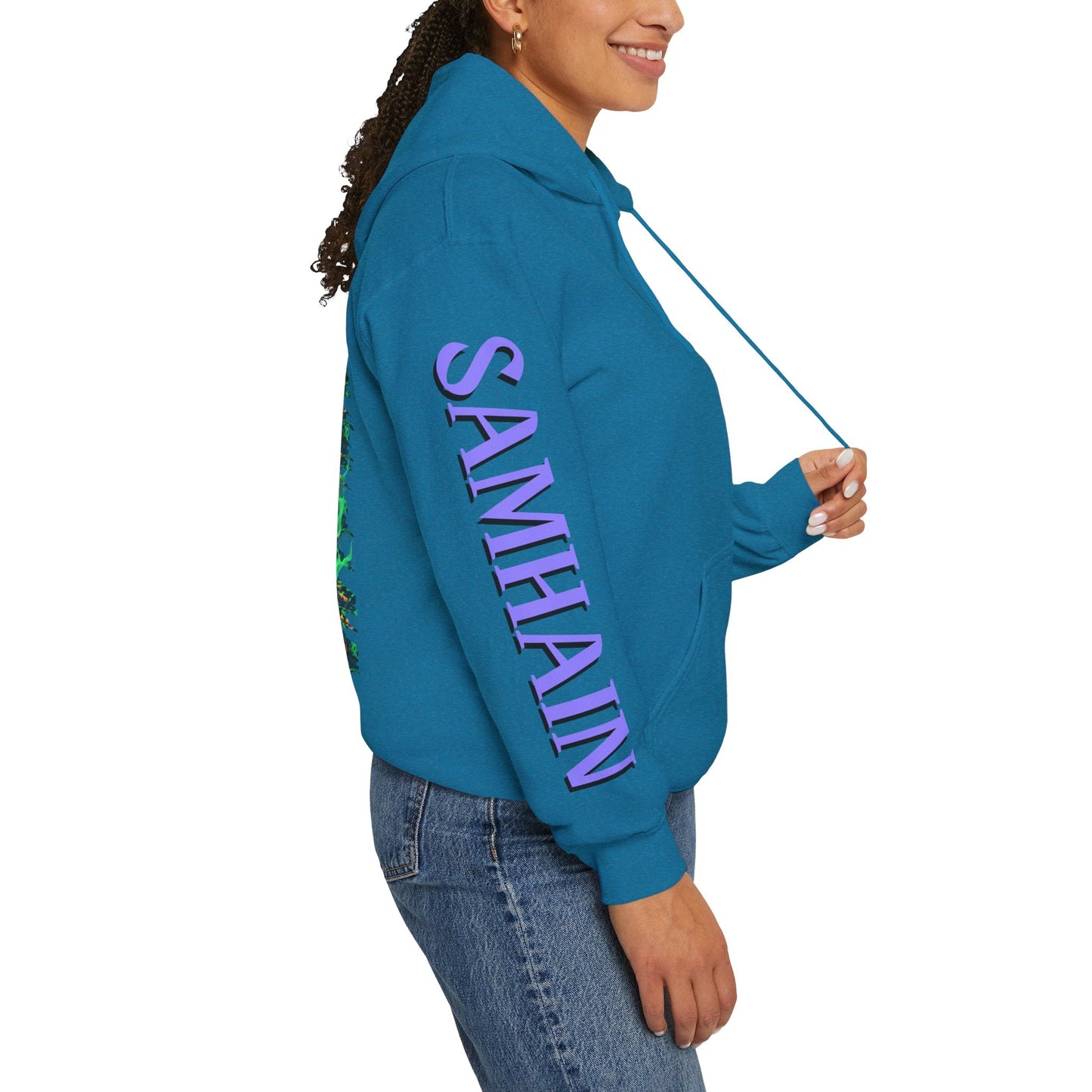 Blessed Samhain Green Jack Hoodie Unisex Hooded Sweatshirt by cypherpunkgear – cypherpunkgear.com | Cypherpunk Merch